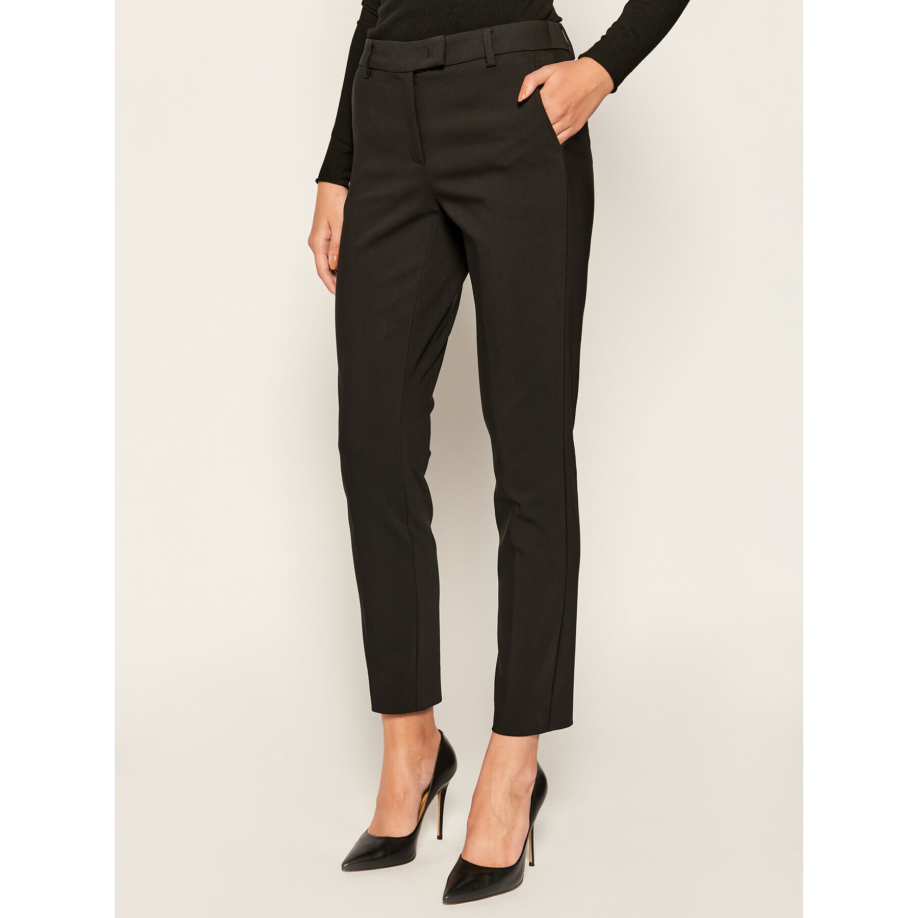 Marella Текстилни панталони Baci 31360908 Черен Slim Fit - Pepit.bg