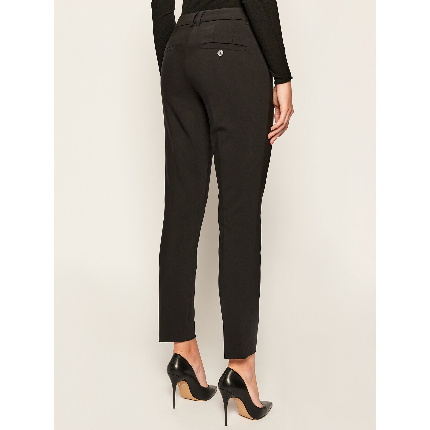 Marella Текстилни панталони Baci 31360908 Черен Slim Fit - Pepit.bg
