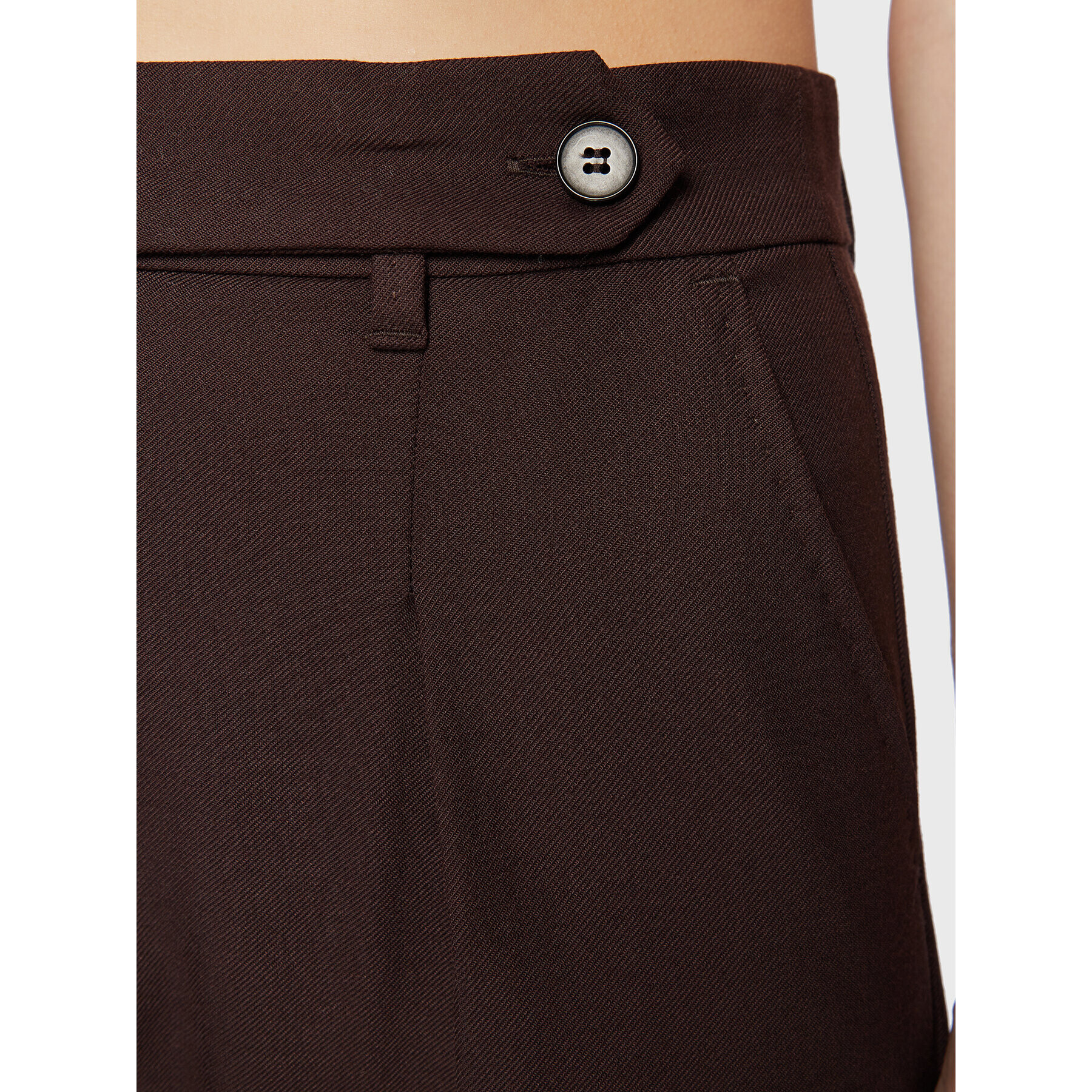 Marella Текстилни панталони Borbona 31361426 Кафяв Regular Fit - Pepit.bg