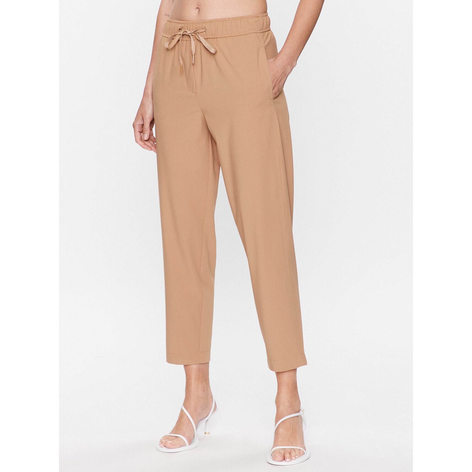 Marella Текстилни панталони Coro 2331310935 Бежов Regular Fit - Pepit.bg