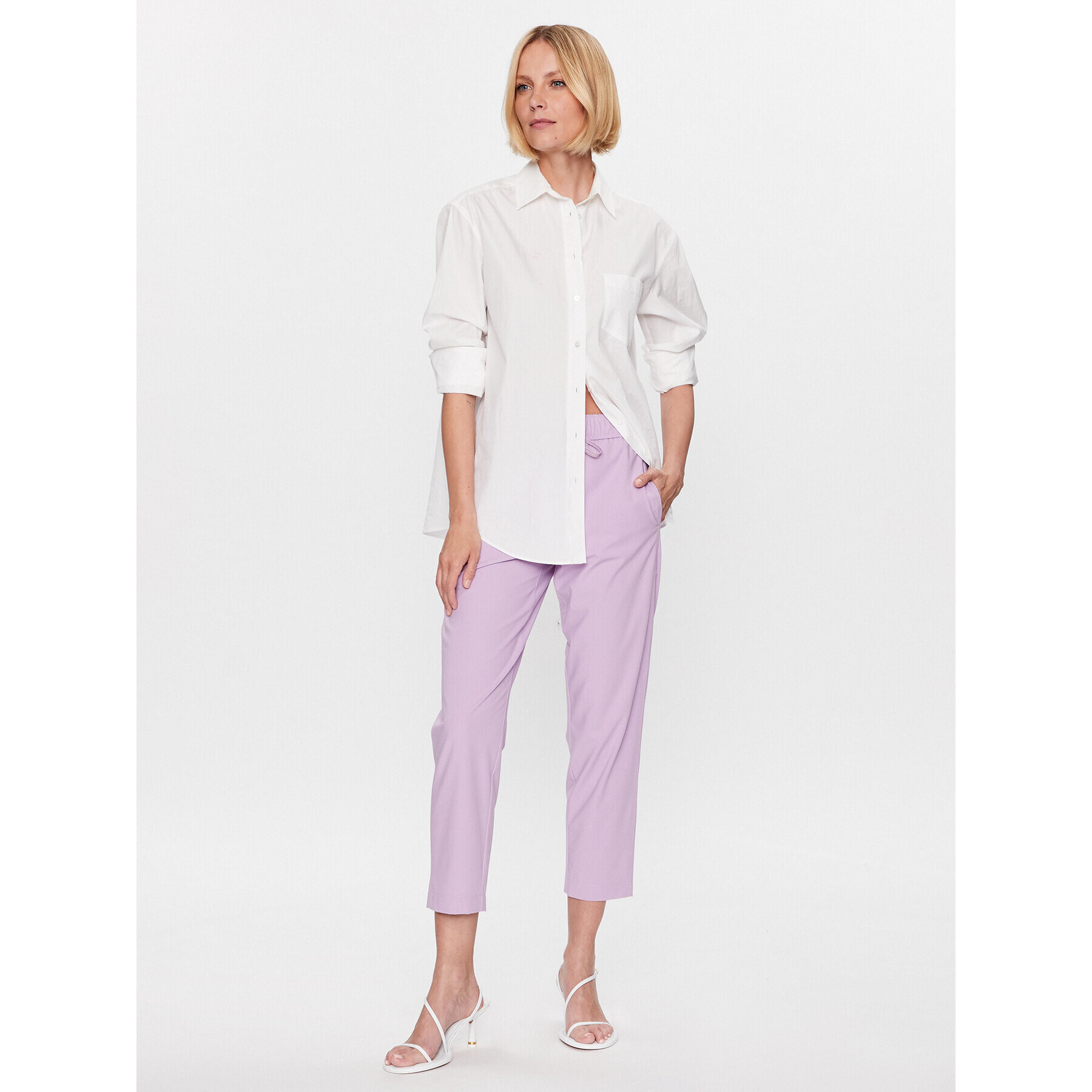 Marella Текстилни панталони Coro 2331310935 Виолетов Regular Fit - Pepit.bg