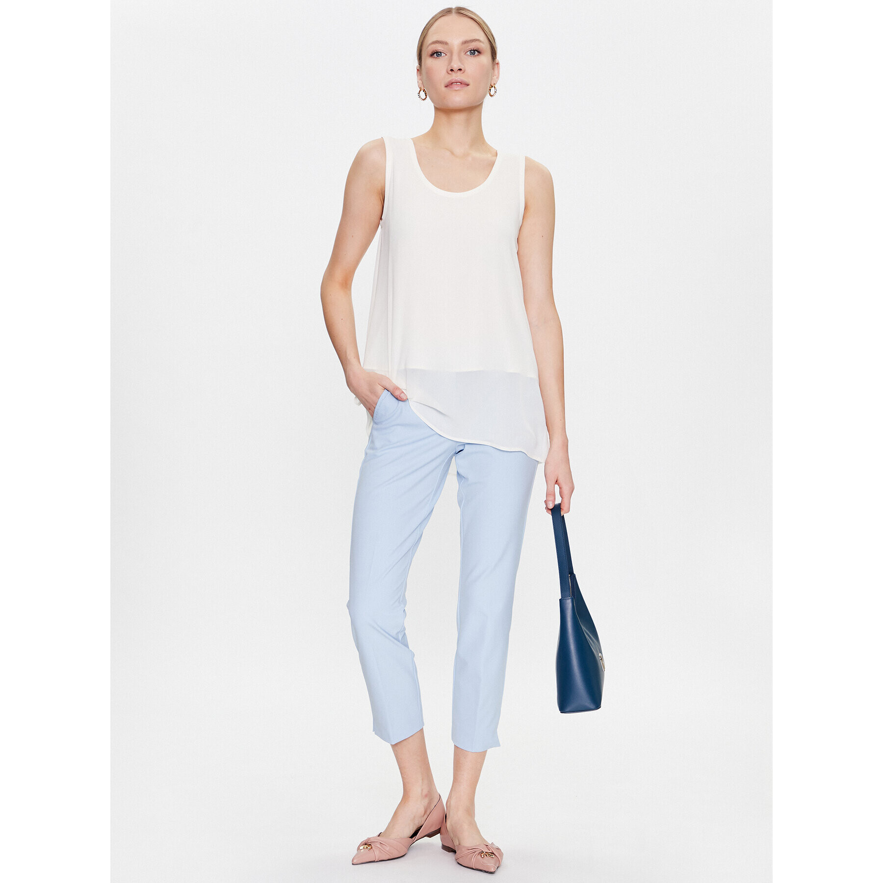 Marella Текстилни панталони Diluvio 2331312131 Син Regular Fit - Pepit.bg