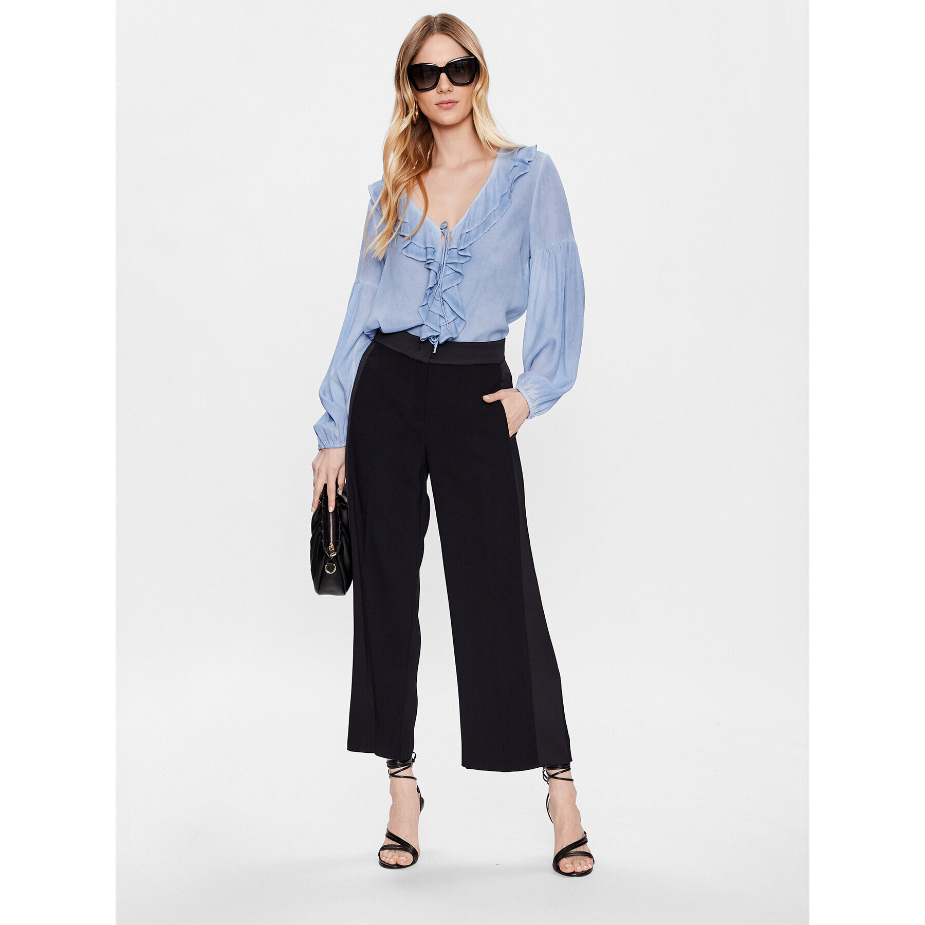 Marella Текстилни панталони Grace 2331310533 Черен Regular Fit - Pepit.bg