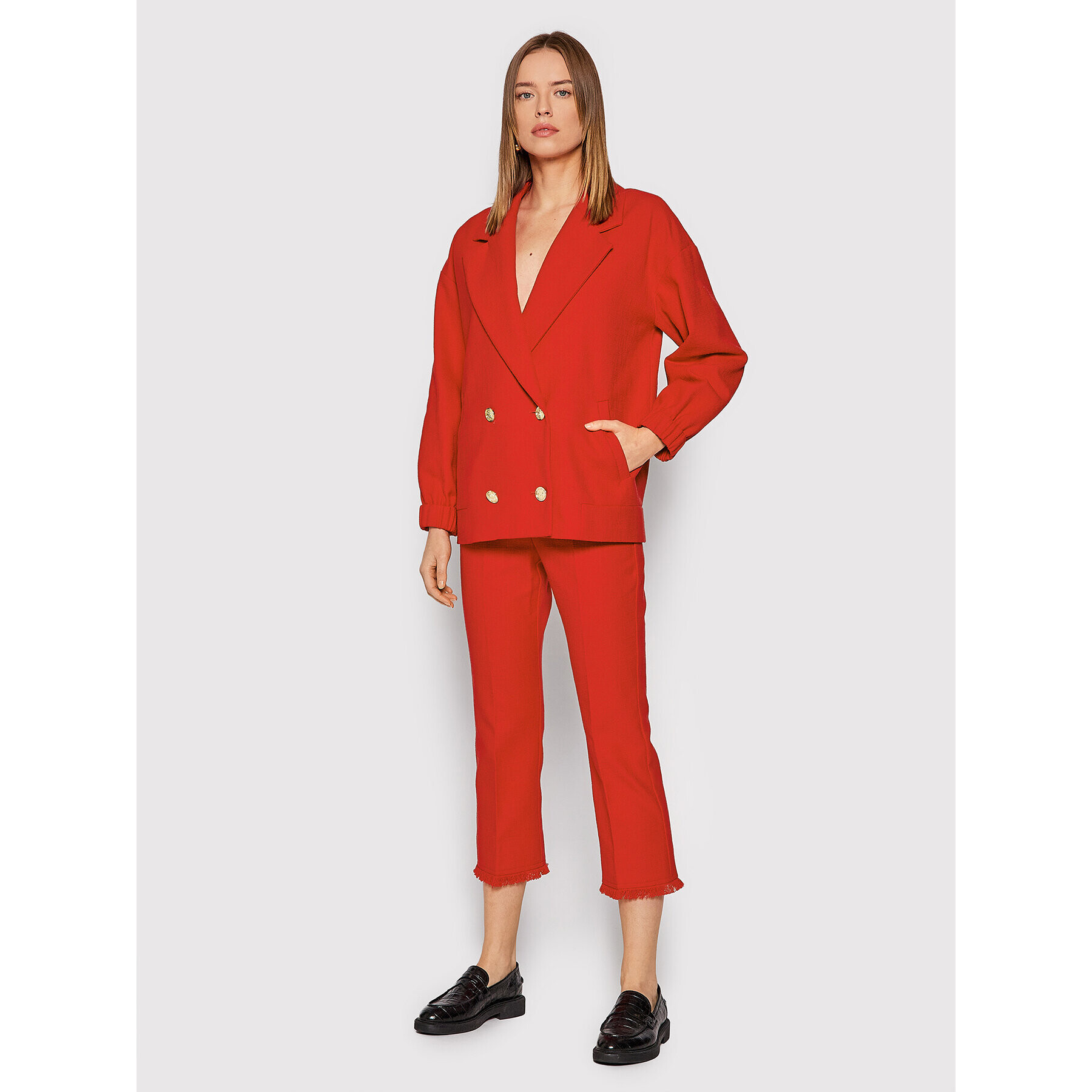 Marella Текстилни панталони Locanda 31310721 Червен Regular Fit - Pepit.bg