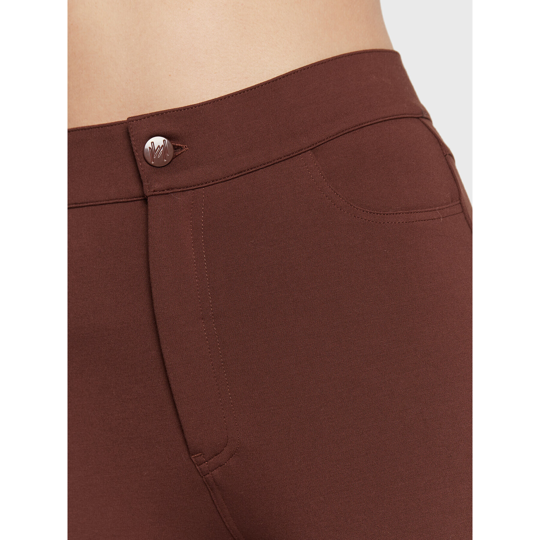 Marella Текстилни панталони Nitrite 37860229 Кафяв Slim Fit - Pepit.bg