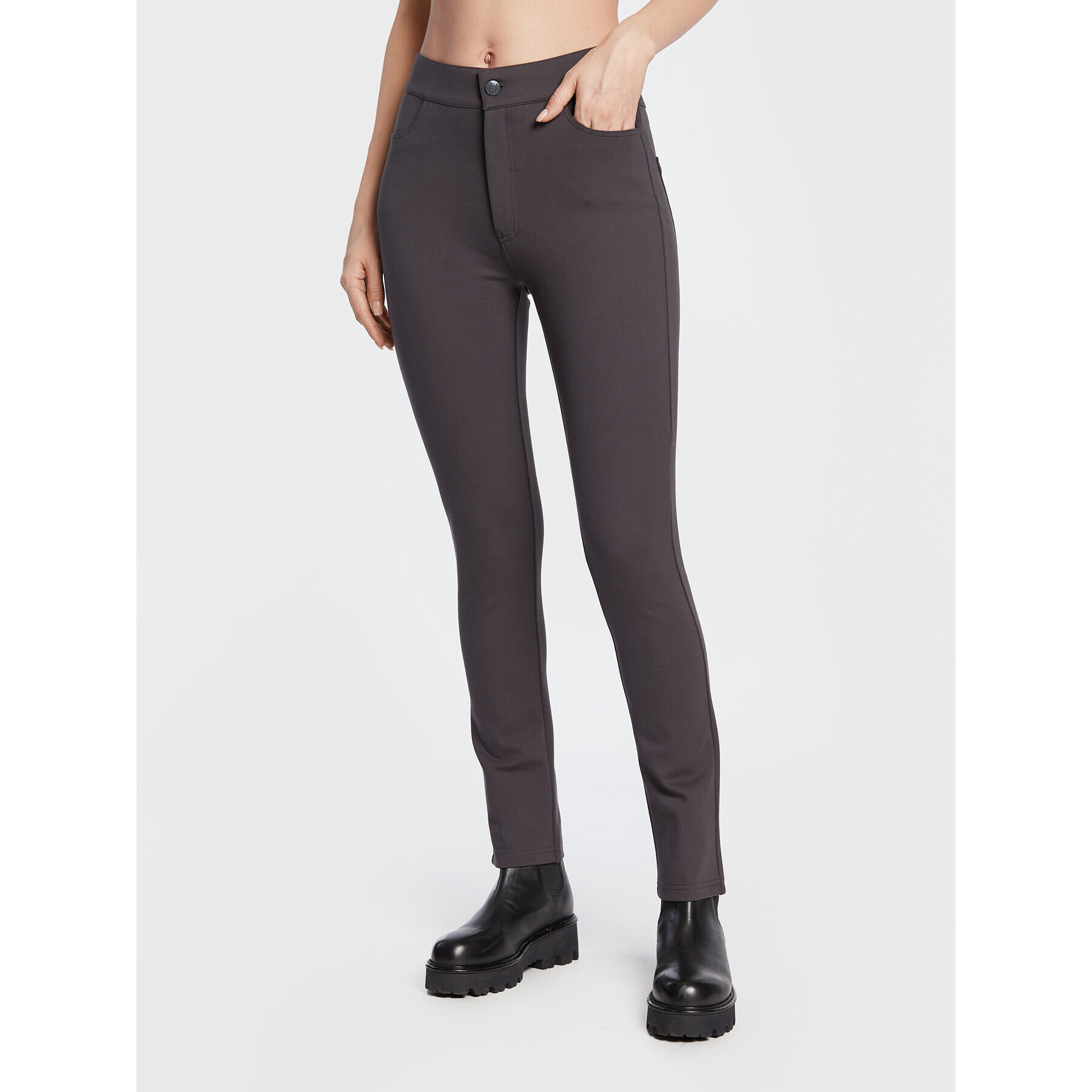 Marella Текстилни панталони Nitrite 37860229 Сив Slim Fit - Pepit.bg