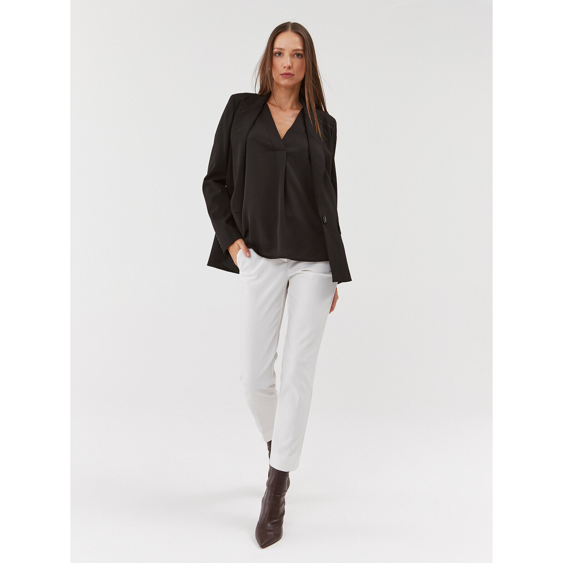 Marella Текстилни панталони Pirro 2331360738200 Бял Regular Fit - Pepit.bg