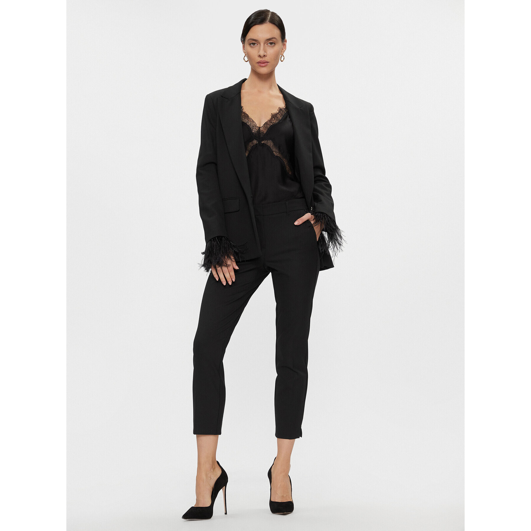 Marella Текстилни панталони Prua 2331361636200 Черен Regular Fit - Pepit.bg