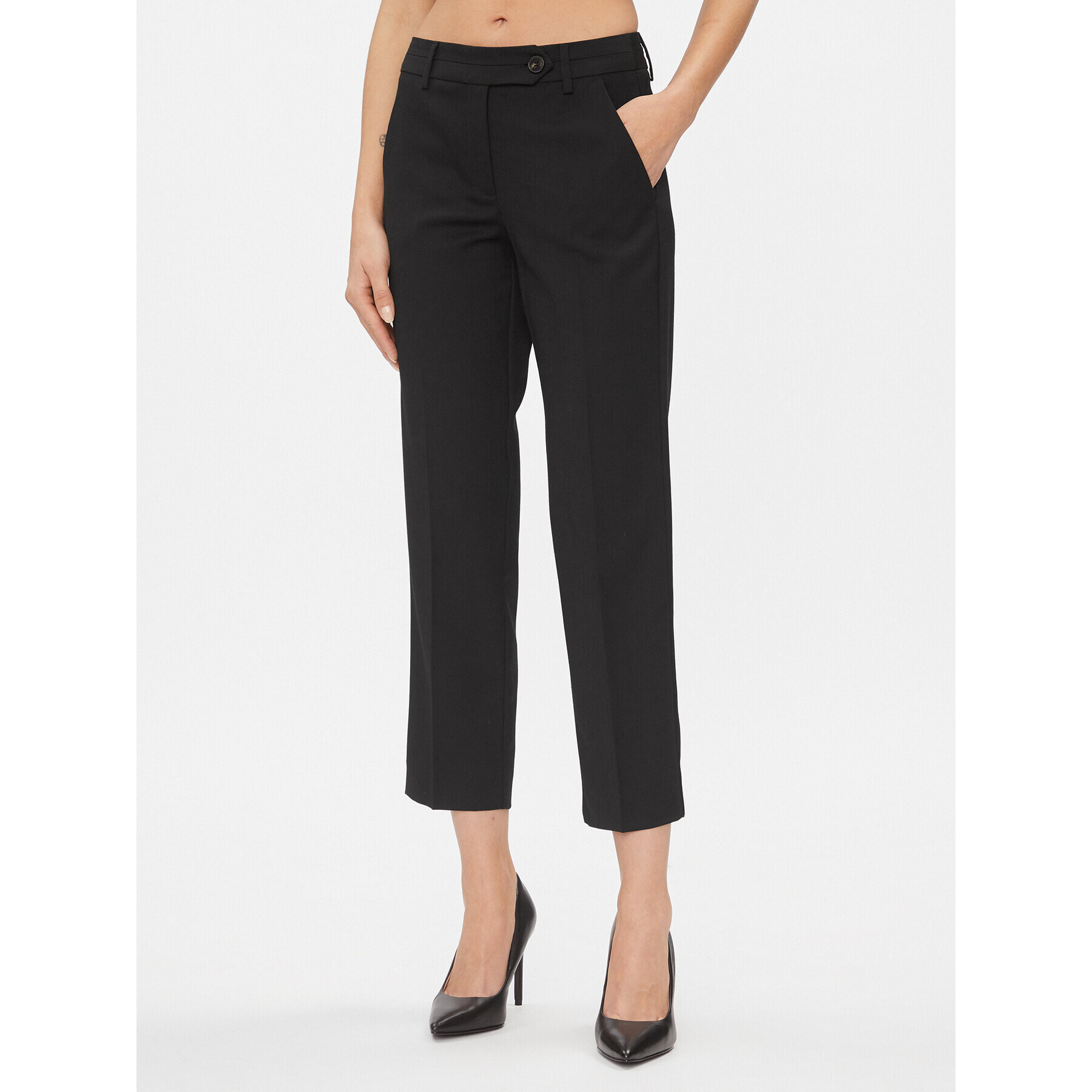Marella Текстилни панталони Pucci 2331360439200 Черен Regular Fit - Pepit.bg
