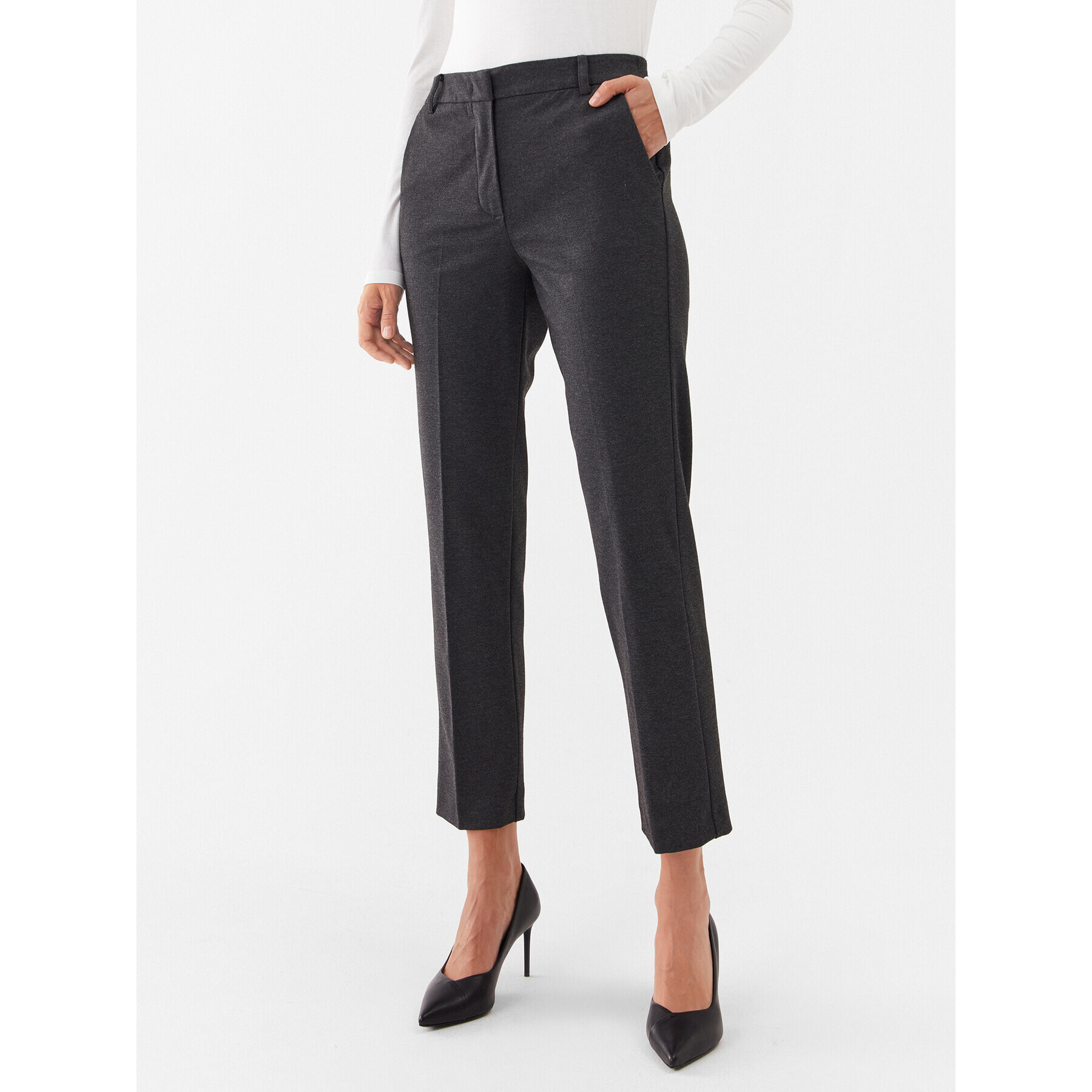 Marella Текстилни панталони Raphael 2337860337200 Сив Regular Fit - Pepit.bg