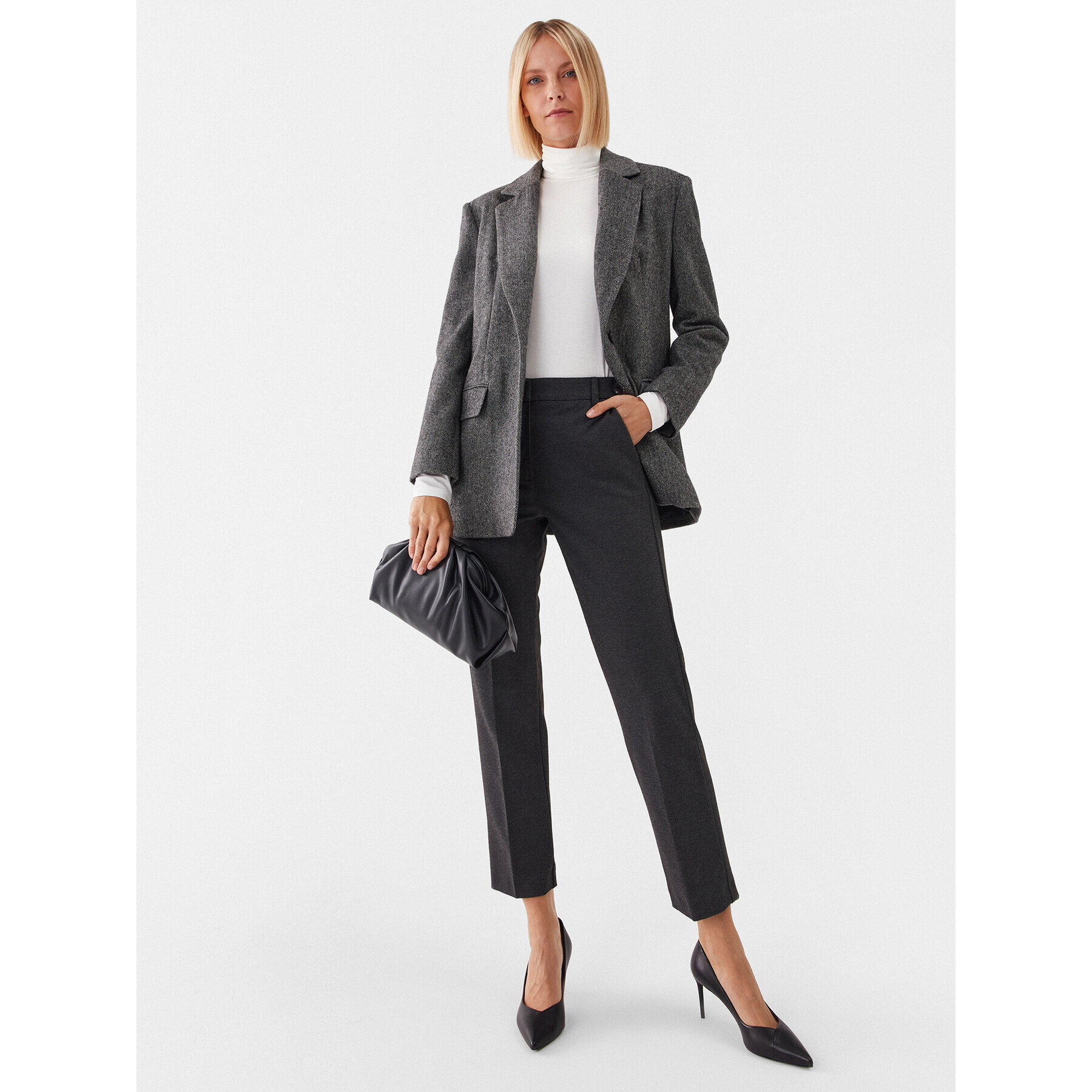 Marella Текстилни панталони Raphael 2337860337200 Сив Regular Fit - Pepit.bg