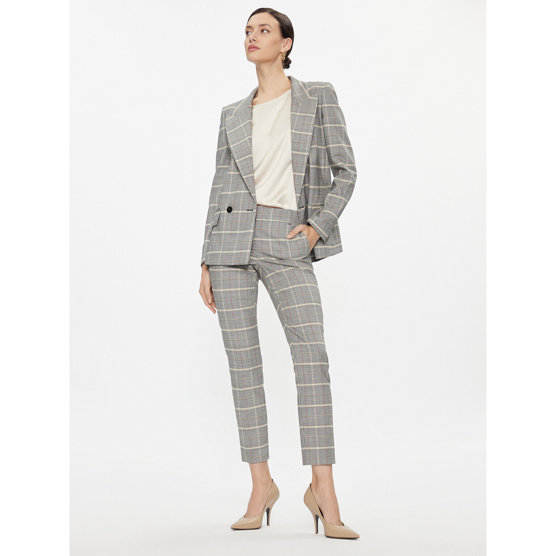 Marella Текстилни панталони Scherma 2331362336200 Сив Regular Fit - Pepit.bg