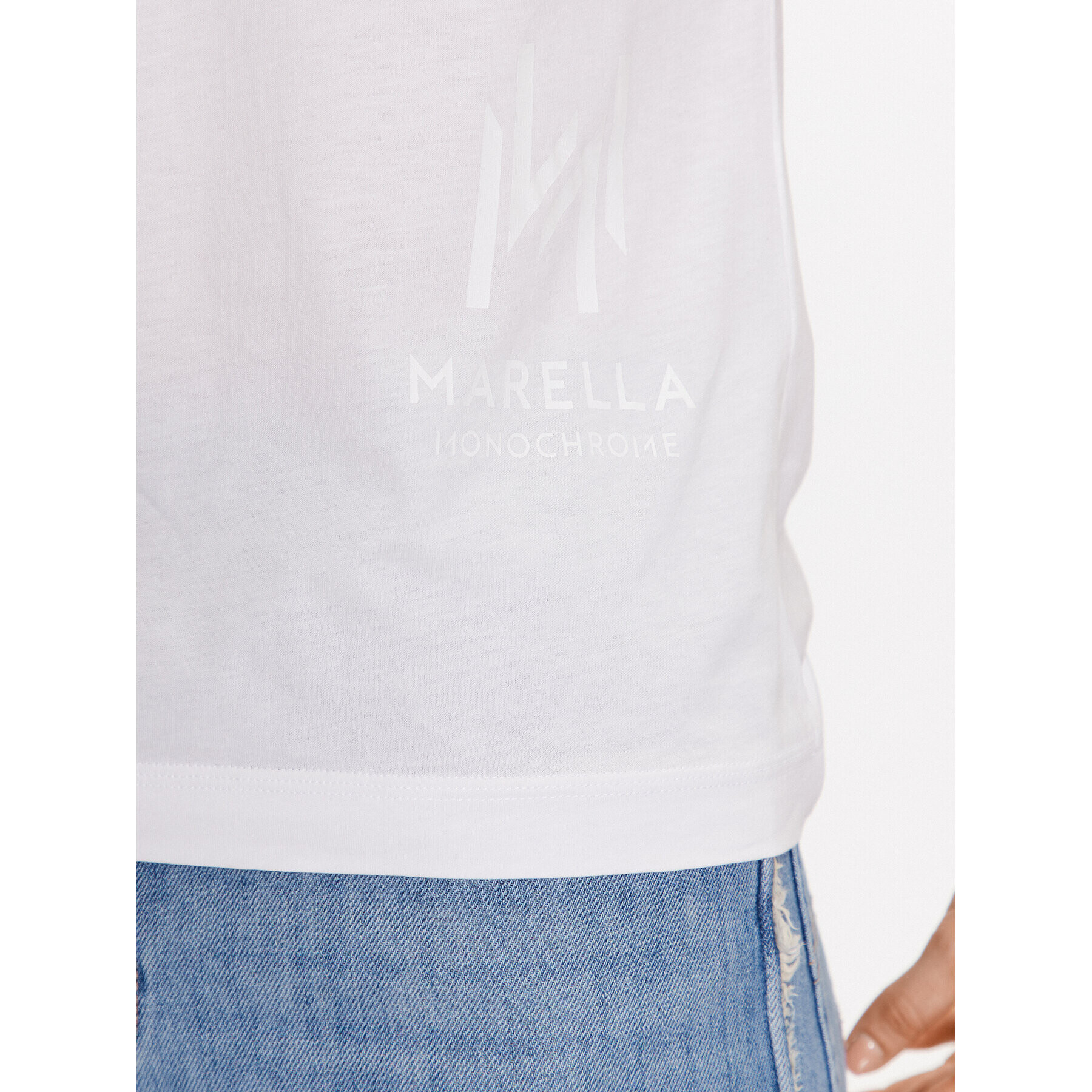 Marella Тишърт Agito 2339710135 Бял Regular Fit - Pepit.bg