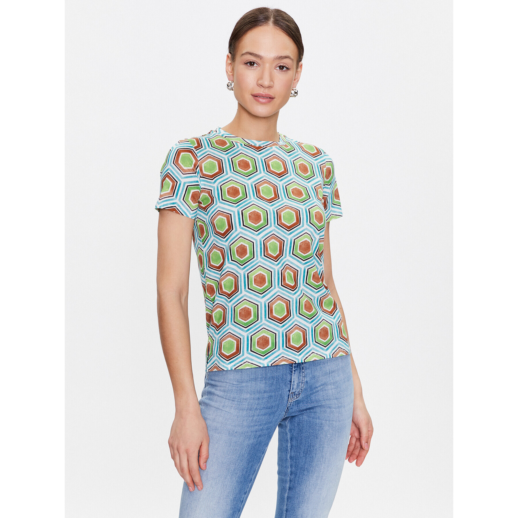 Marella Тишърт Olimpia 2339710331 Зелен Regular Fit - Pepit.bg