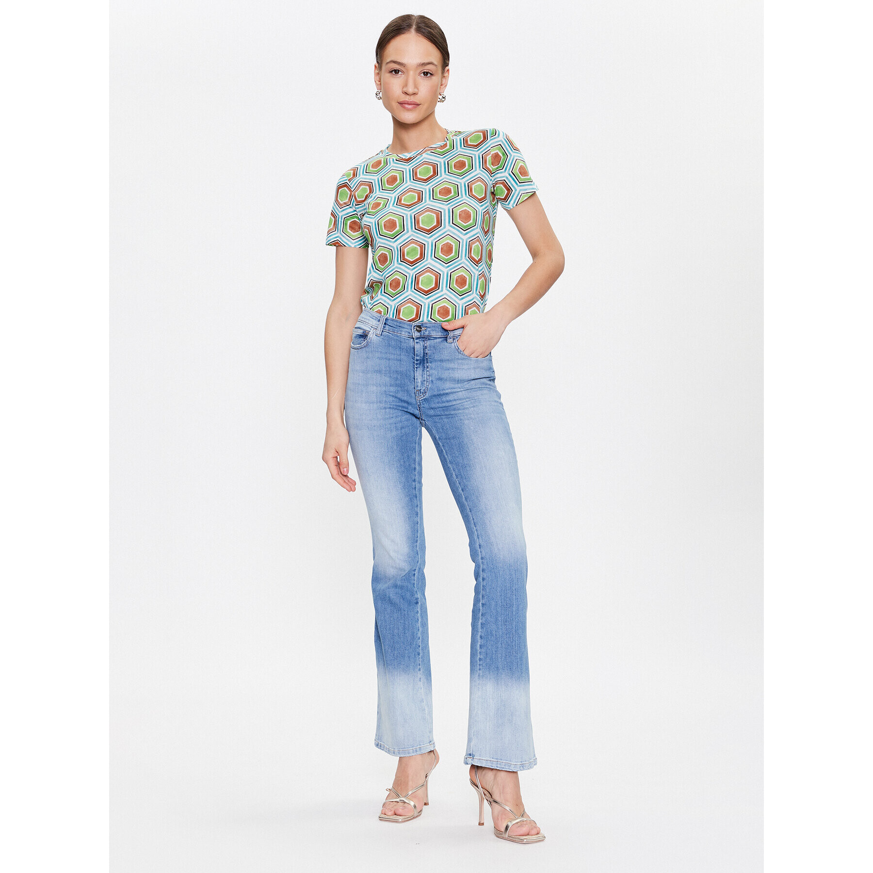 Marella Тишърт Olimpia 2339710331 Зелен Regular Fit - Pepit.bg