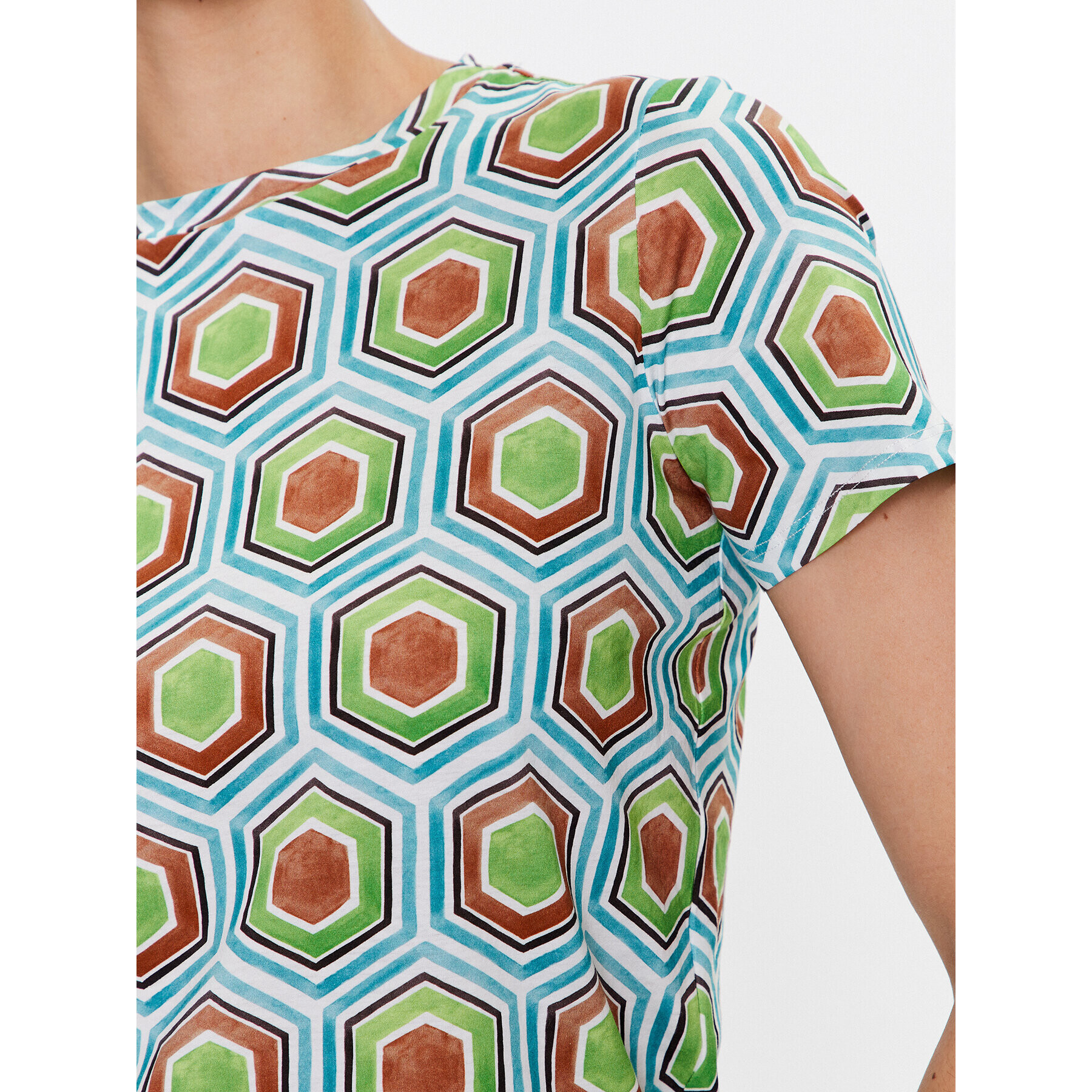 Marella Тишърт Olimpia 2339710331 Зелен Regular Fit - Pepit.bg