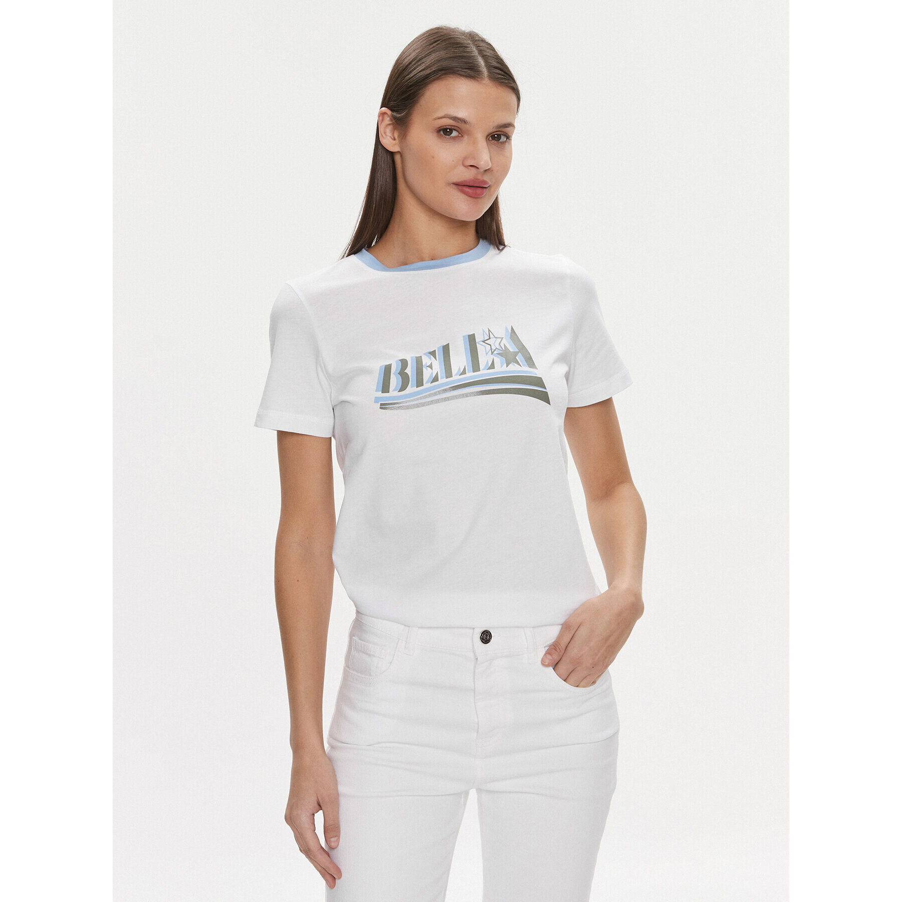 Marella Тишърт Oste 2413971084 Бял Regular Fit - Pepit.bg