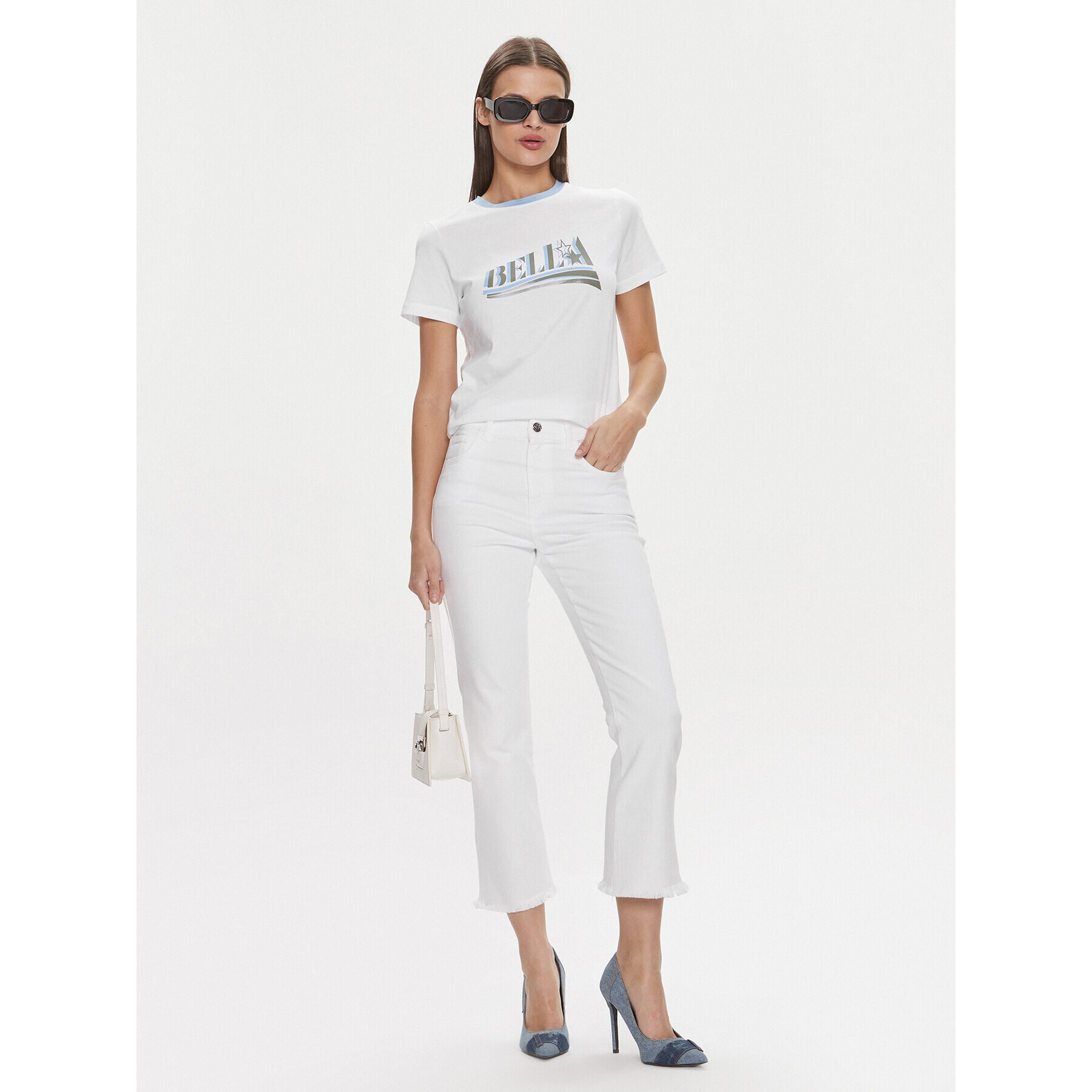 Marella Тишърт Oste 2413971084 Бял Regular Fit - Pepit.bg
