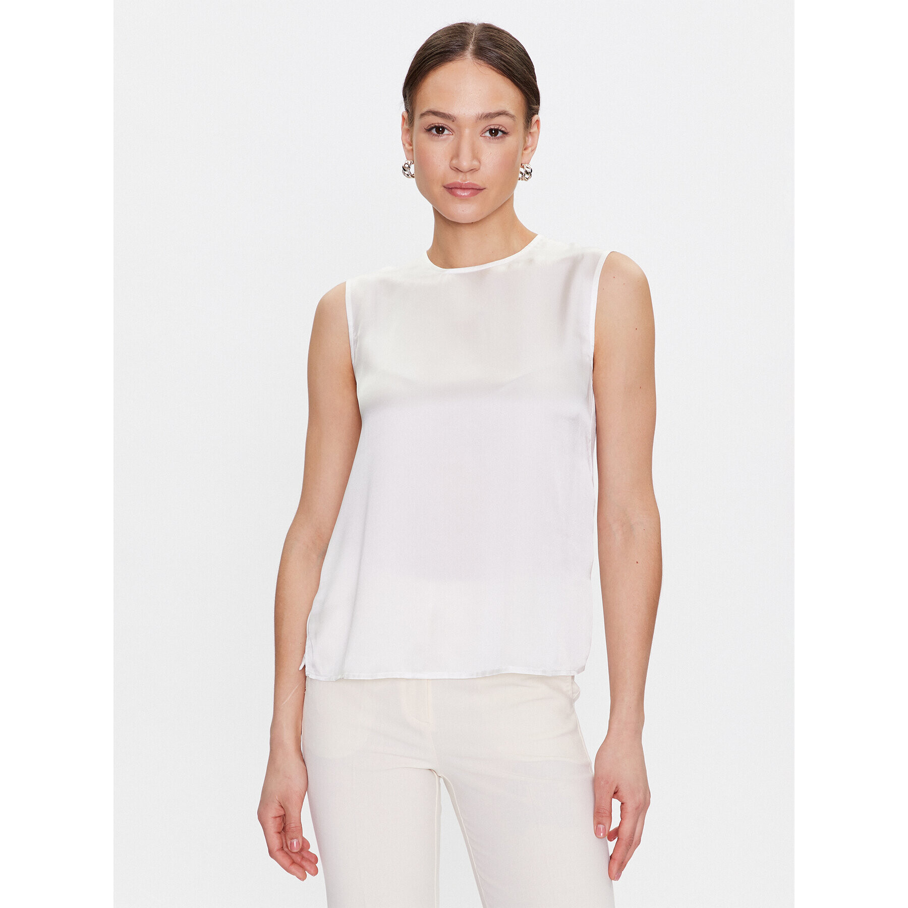 Marella топ Ovada 2331610131 Бял Regular Fit - Pepit.bg