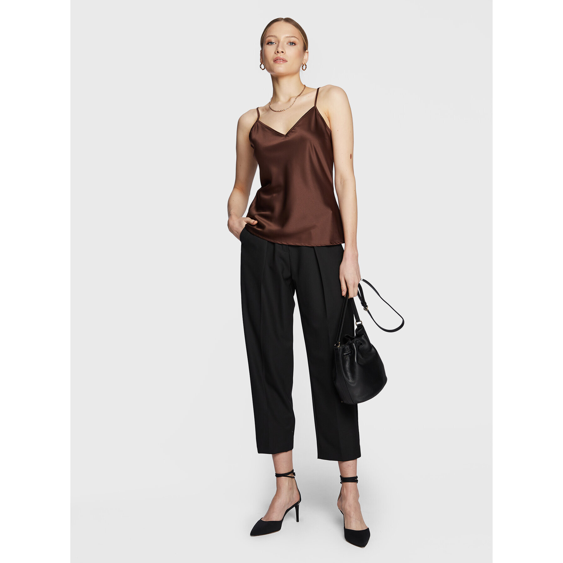 Marella топ Rolf 31660129 Кафяв Regular Fit - Pepit.bg