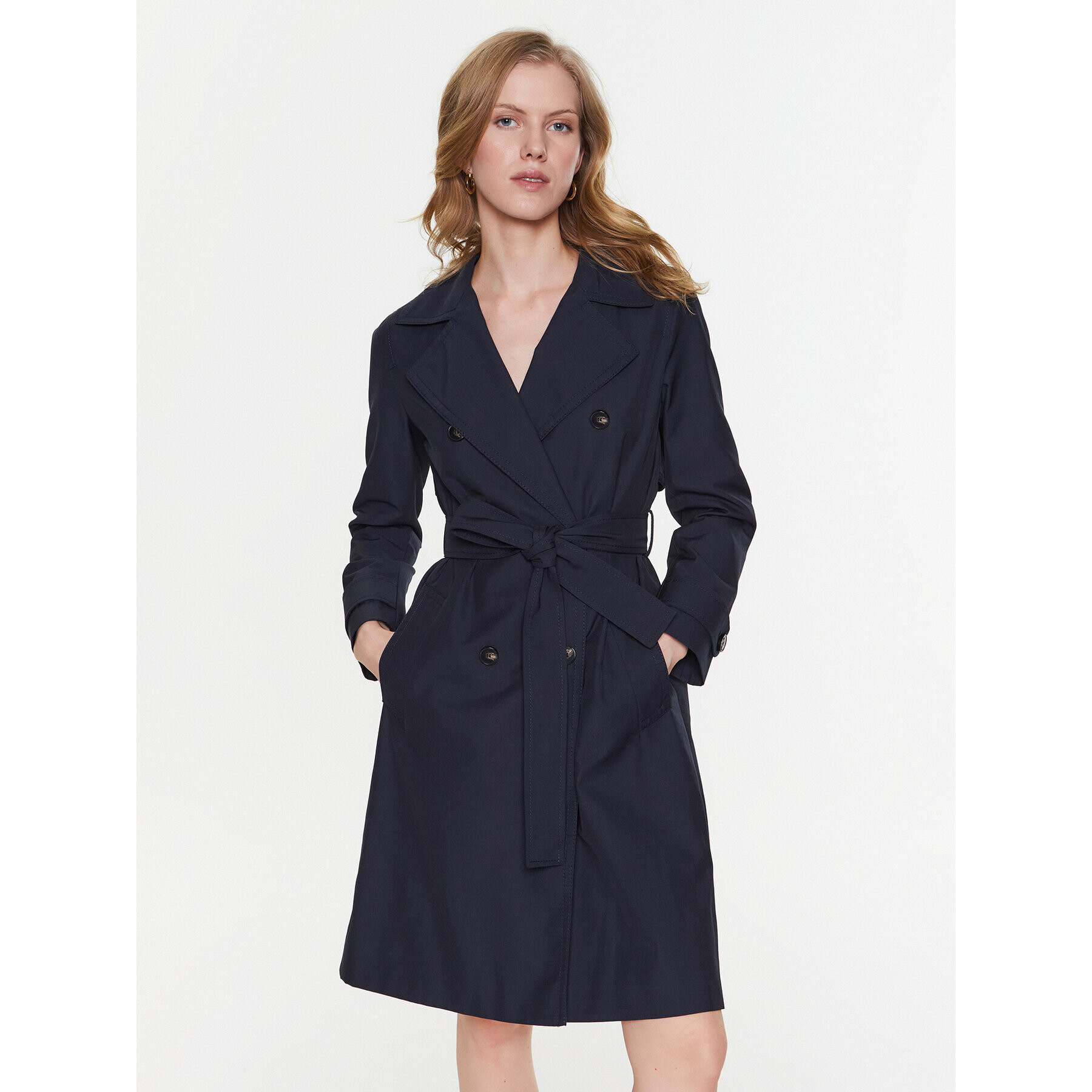 Marella Тренч Siesta 2330210831 Тъмносин Regular Fit - Pepit.bg