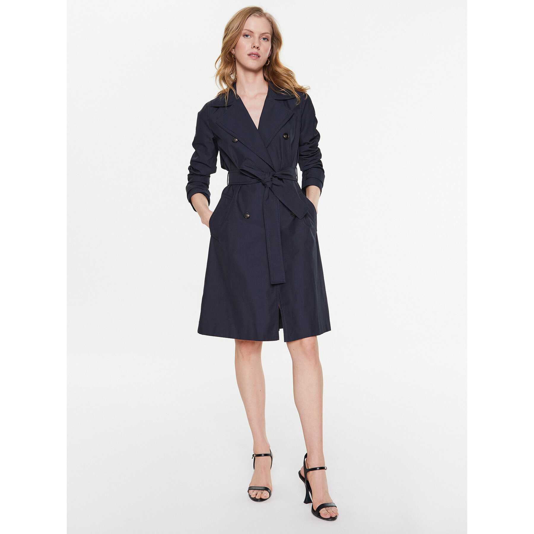 Marella Тренч Siesta 2330210831 Тъмносин Regular Fit - Pepit.bg