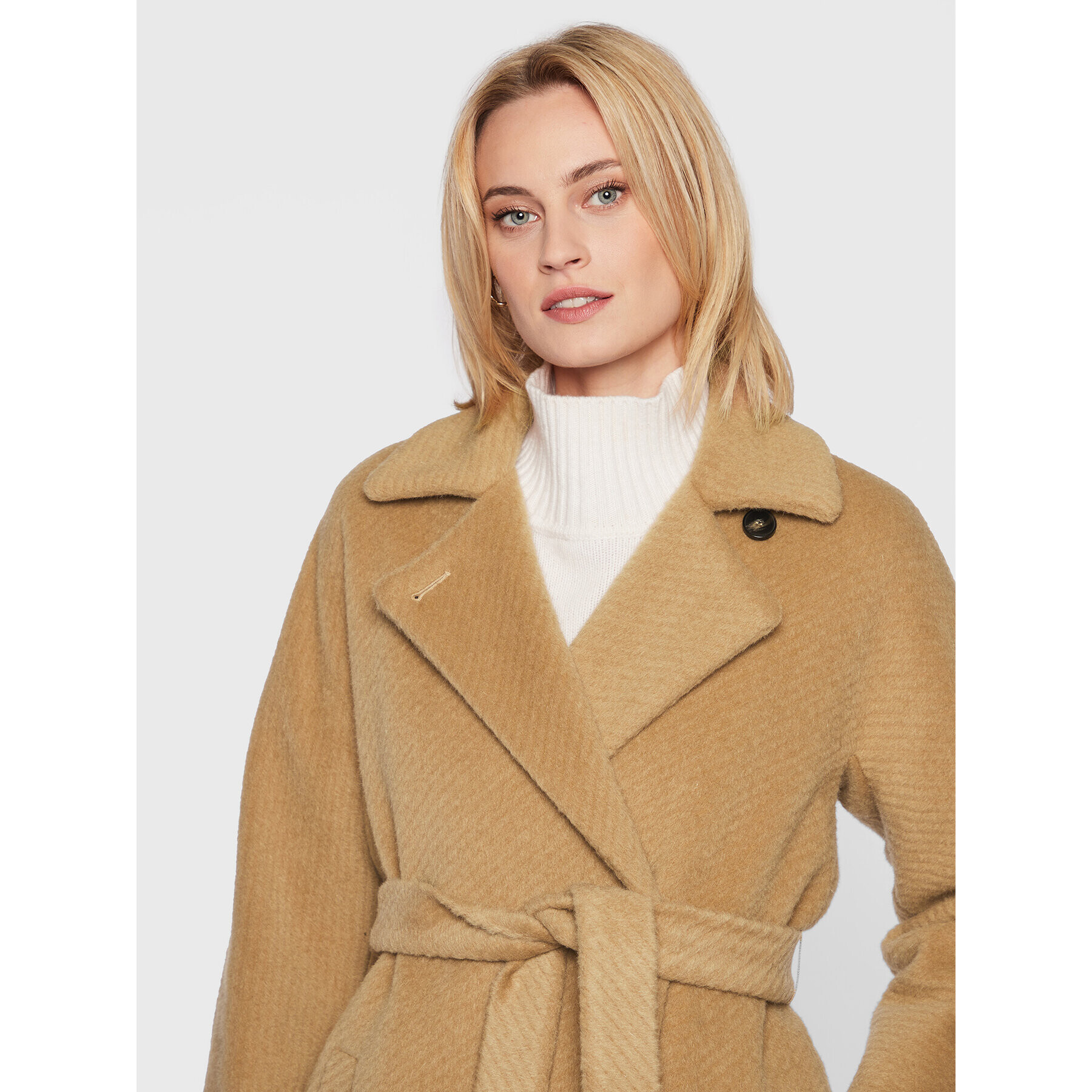 Marella Вълнено палто Aegean 30161128 Кафяв Regular Fit - Pepit.bg