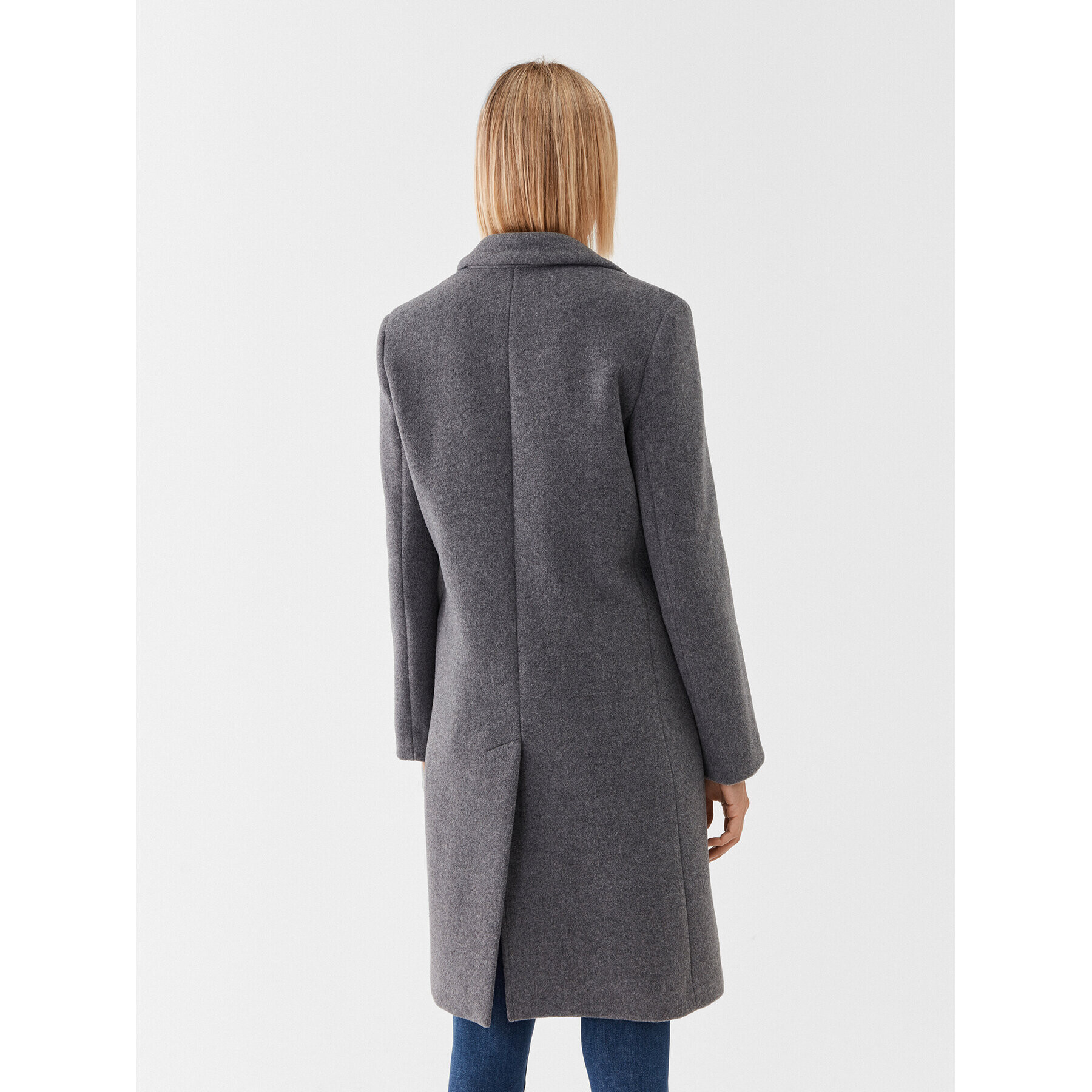 Marella Вълнено палто Affix 2330160237200 Сив Regular Fit - Pepit.bg