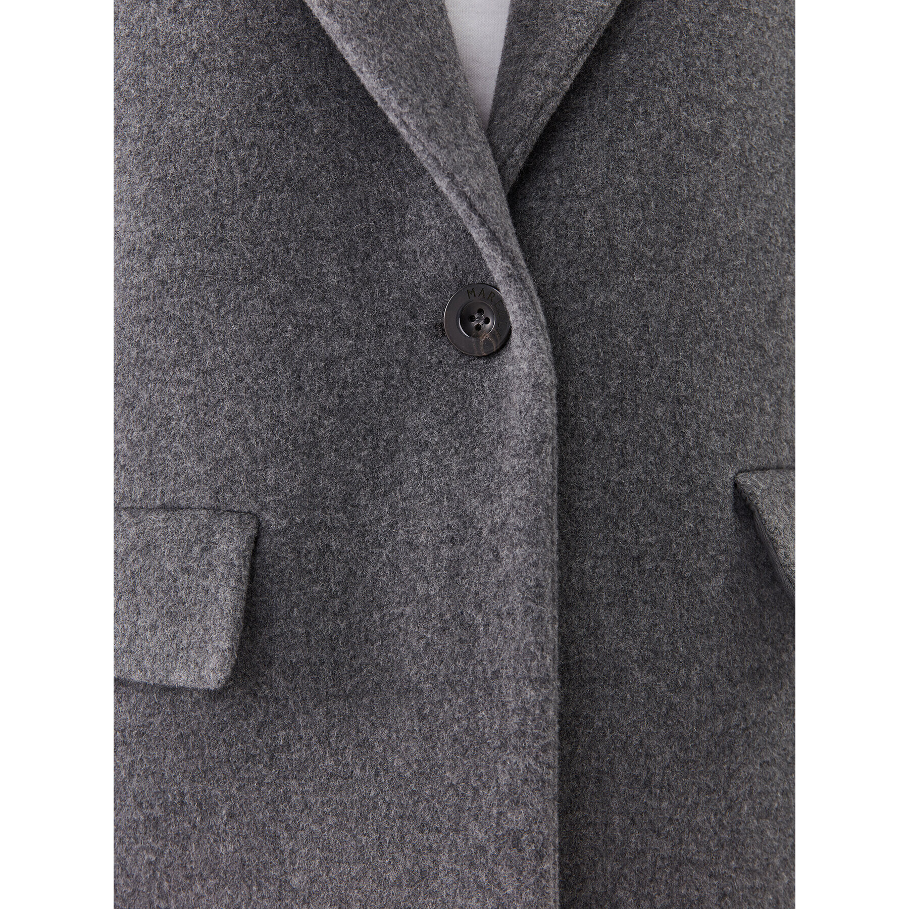 Marella Вълнено палто Affix 2330160237200 Сив Regular Fit - Pepit.bg