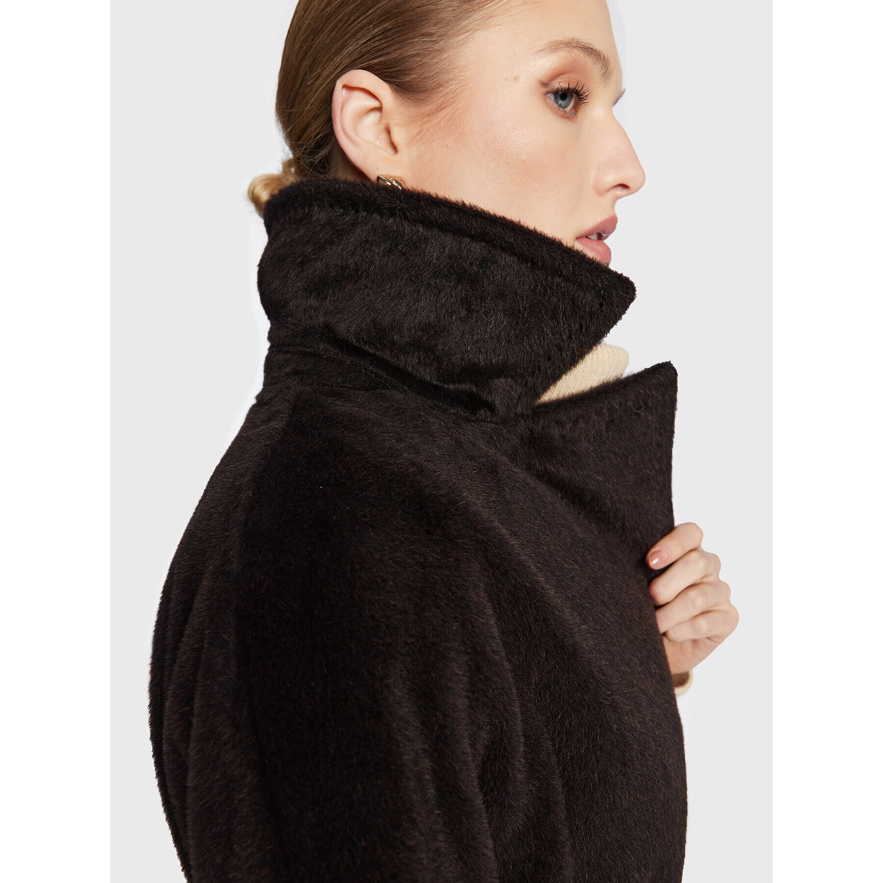 Marella Вълнено палто Alexia 30161326 Кафяв Regular Fit - Pepit.bg