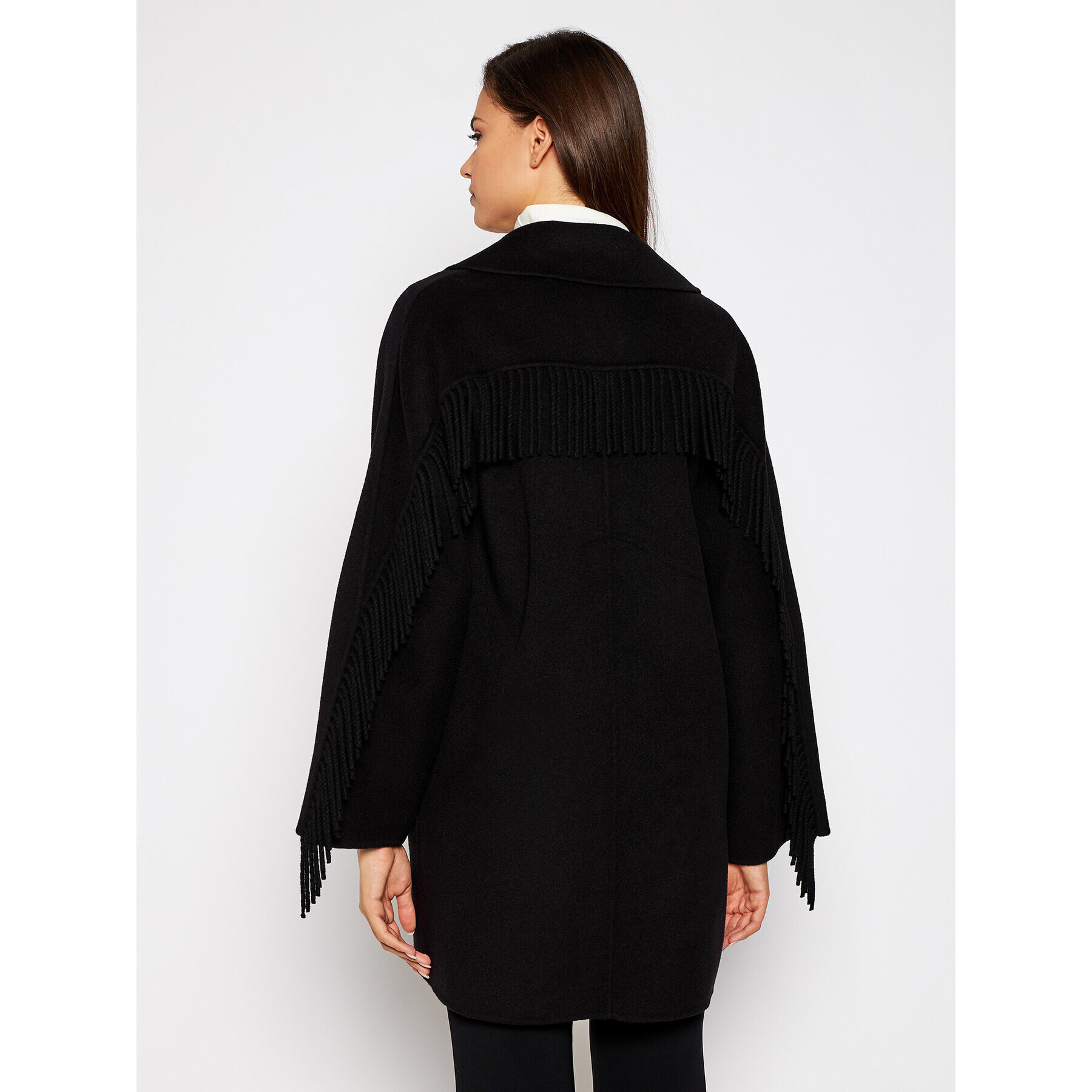 Marella Вълнено палто Colour 30860106 Черен Regular Fit - Pepit.bg