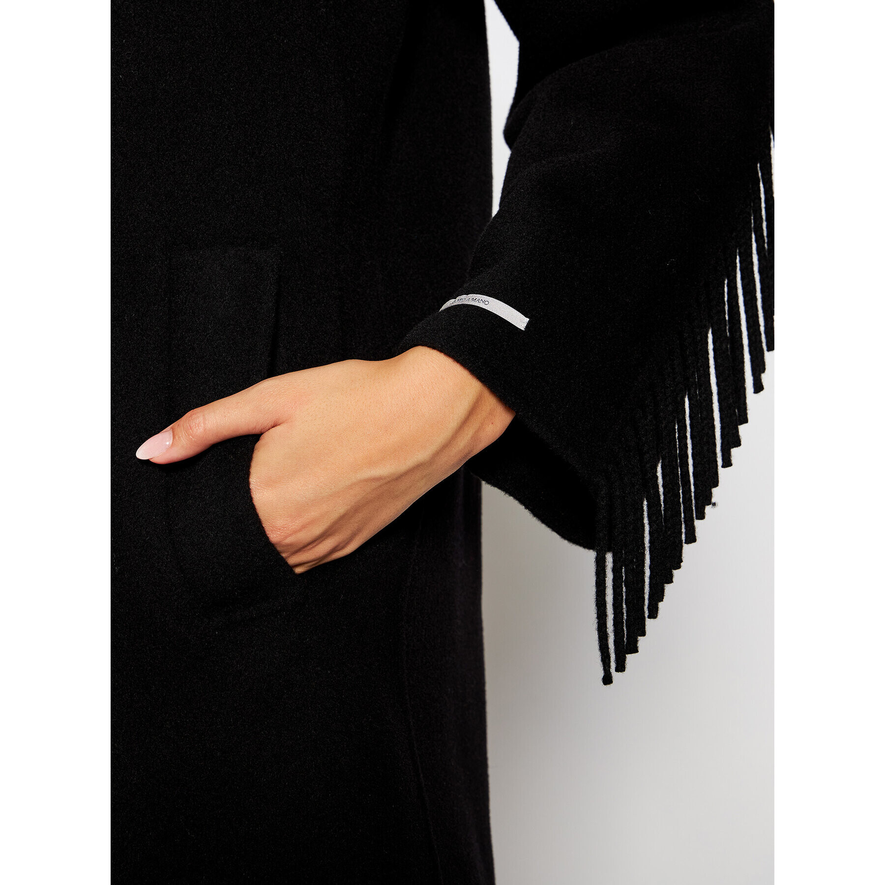 Marella Вълнено палто Colour 30860106 Черен Regular Fit - Pepit.bg