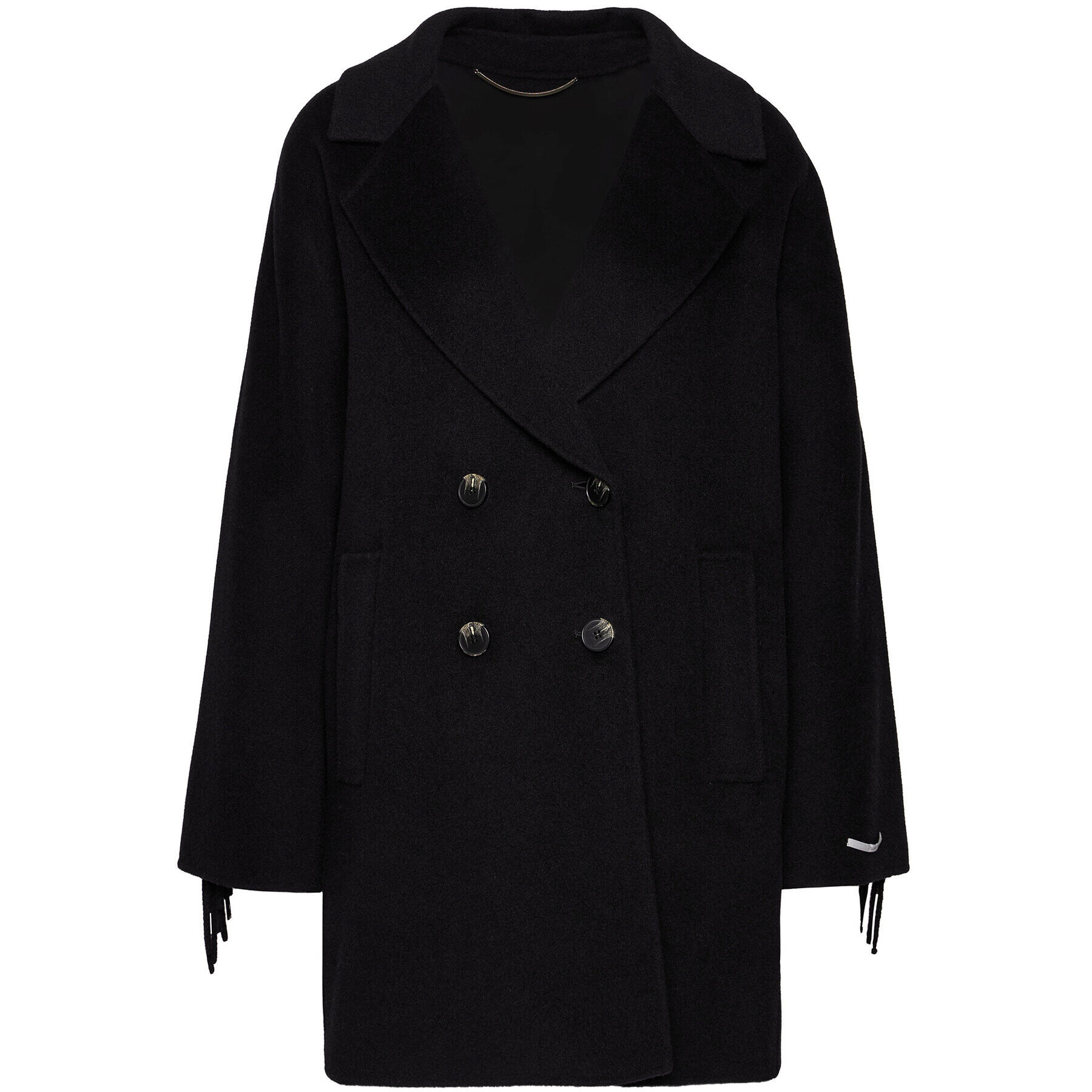 Marella Вълнено палто Colour 30860106 Черен Regular Fit - Pepit.bg