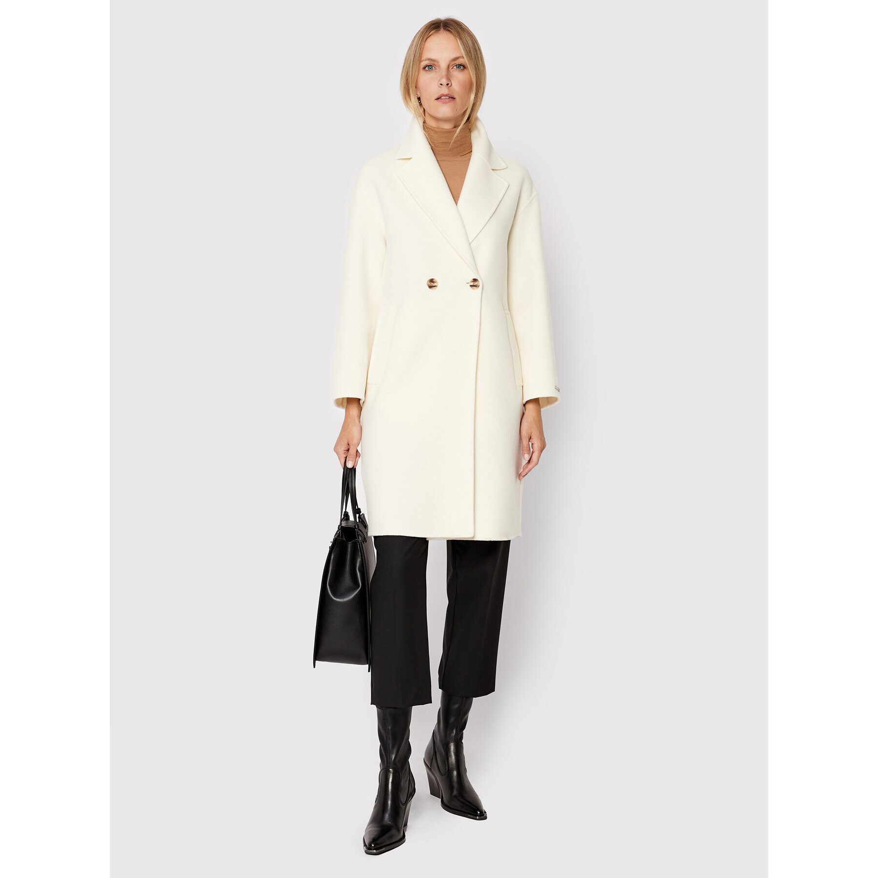 Marella Вълнено палто Harlem 30160628 Бежов Regular Fit - Pepit.bg