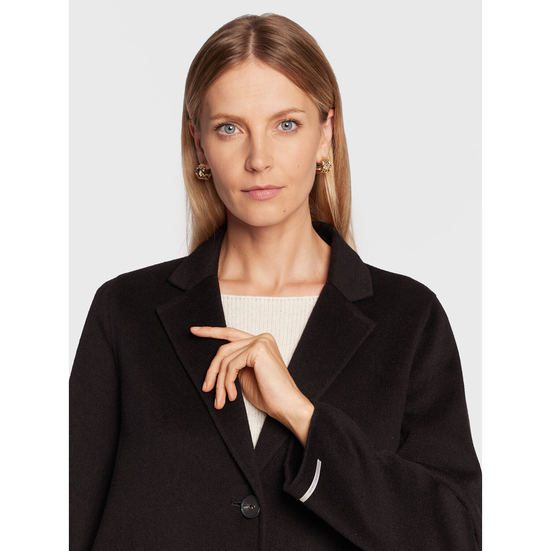 Marella Вълнено палто Miriam 30160828 Черен Regular Fit - Pepit.bg