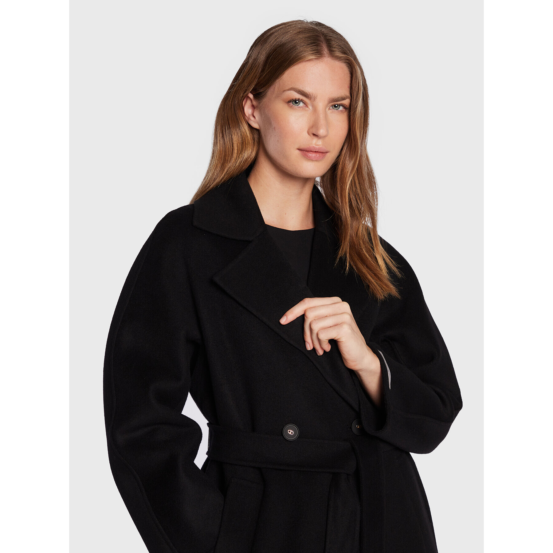 Marella Вълнено палто Zanora 30161028 Черен Regular Fit - Pepit.bg