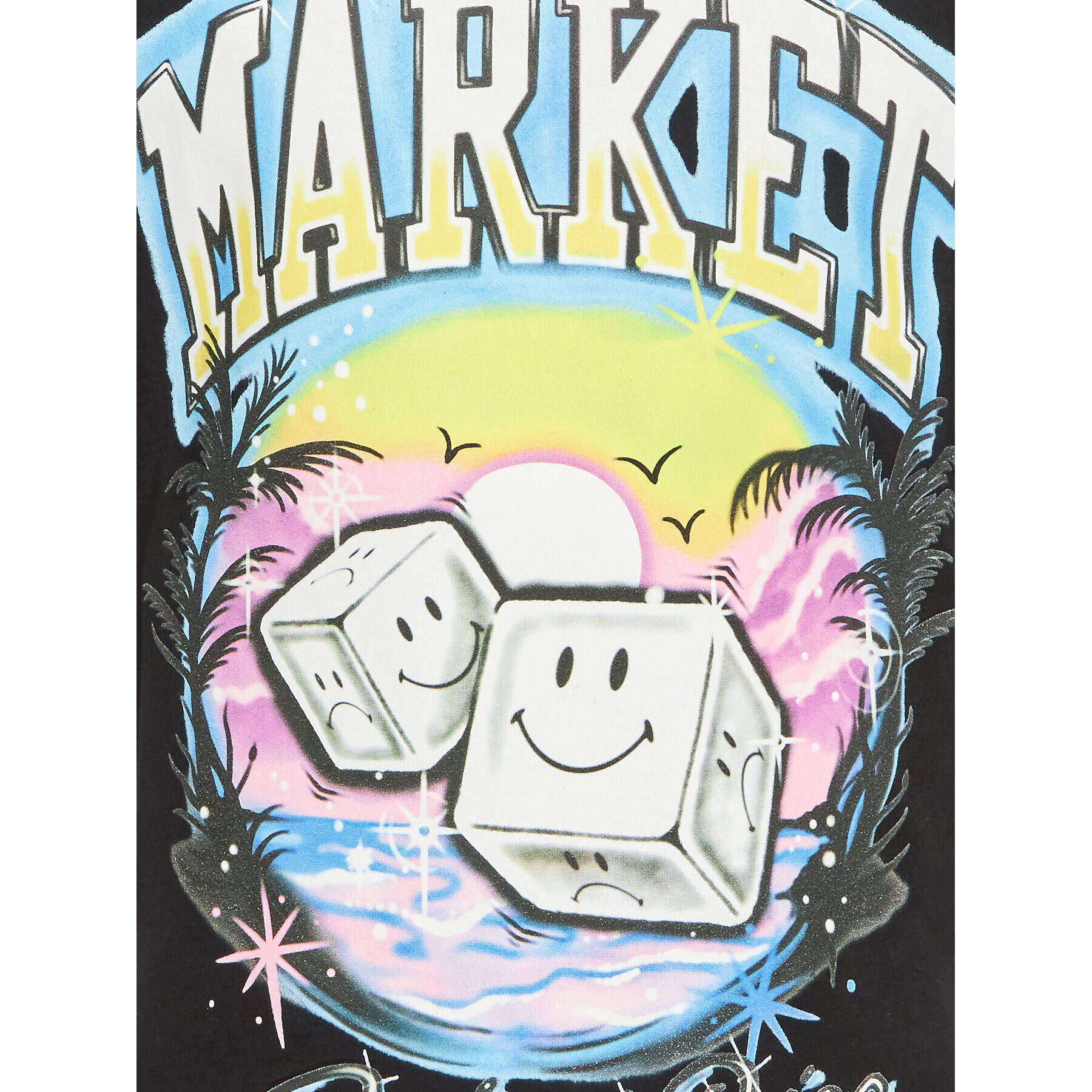 Market Тишърт 399001360 Черен Regular Fit - Pepit.bg