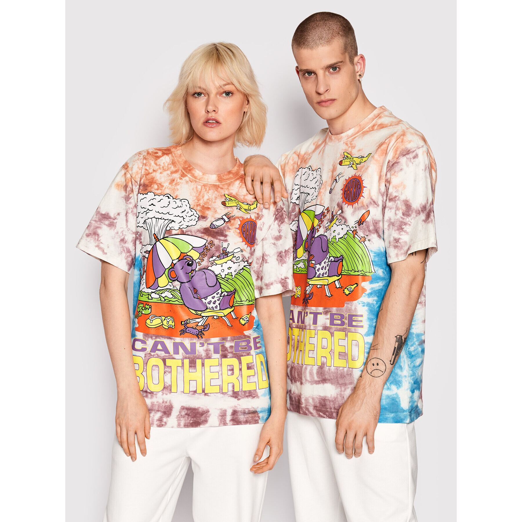 Market Тишърт Unisex Can't Be Bothered 399001103 Цветен Relaxed Fit - Pepit.bg