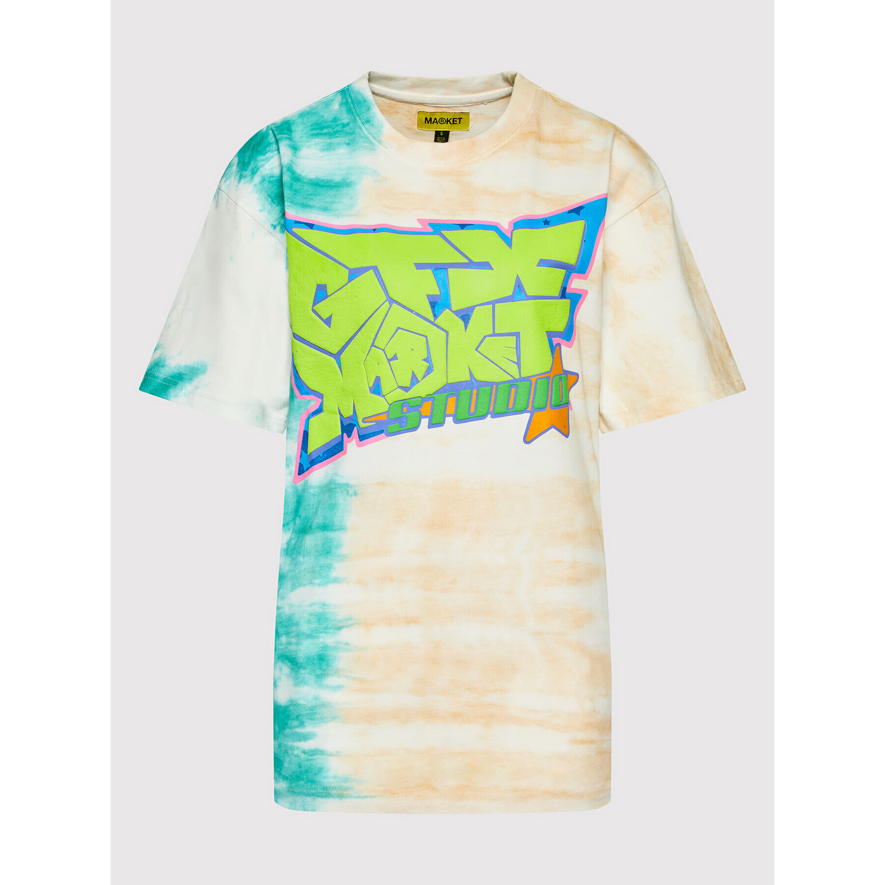 Market Тишърт Unisex Studio Tie Dye 399001076 Цветен Relaxed Fit - Pepit.bg