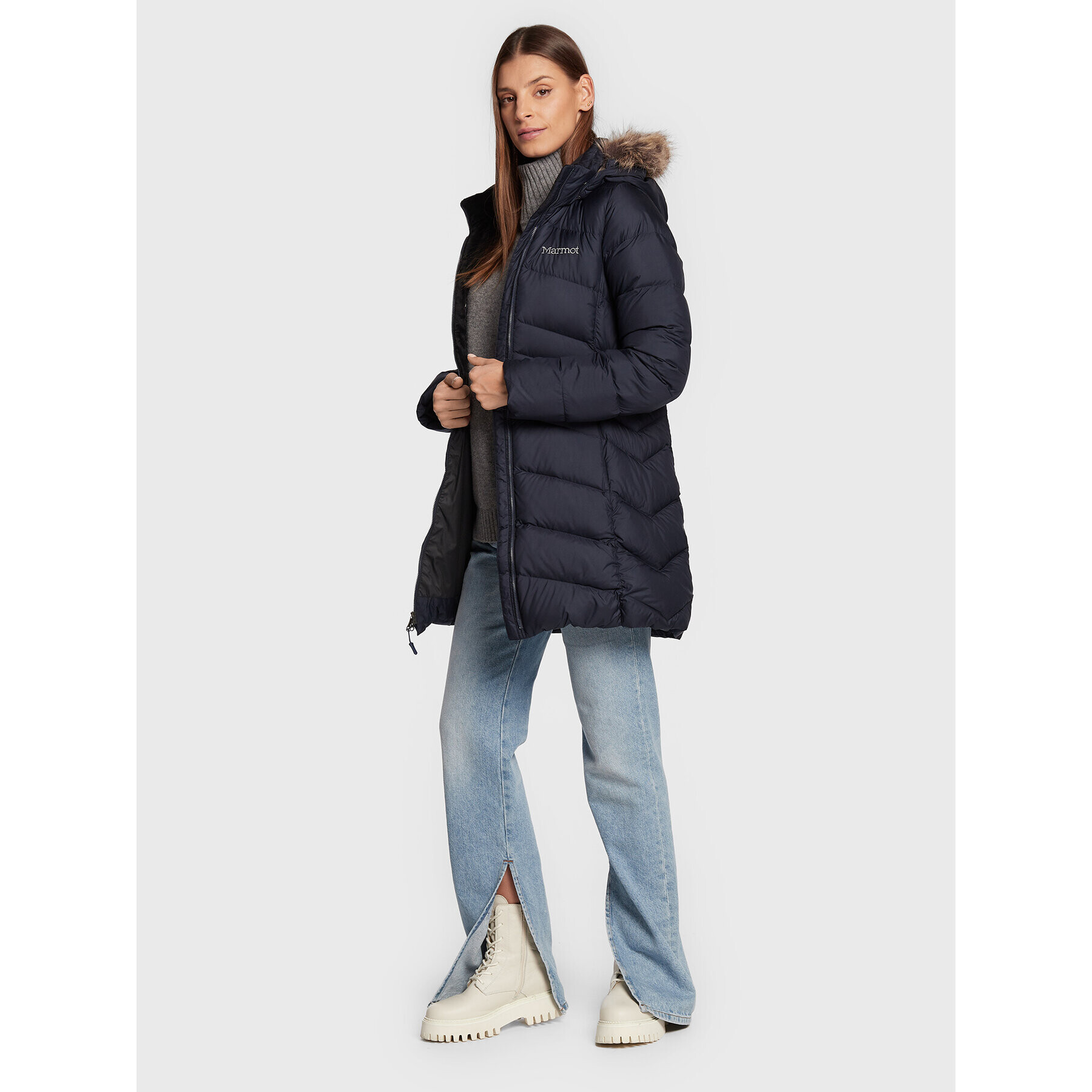 Marmot Пухено яке 78570 Тъмносин Regular Fit - Pepit.bg