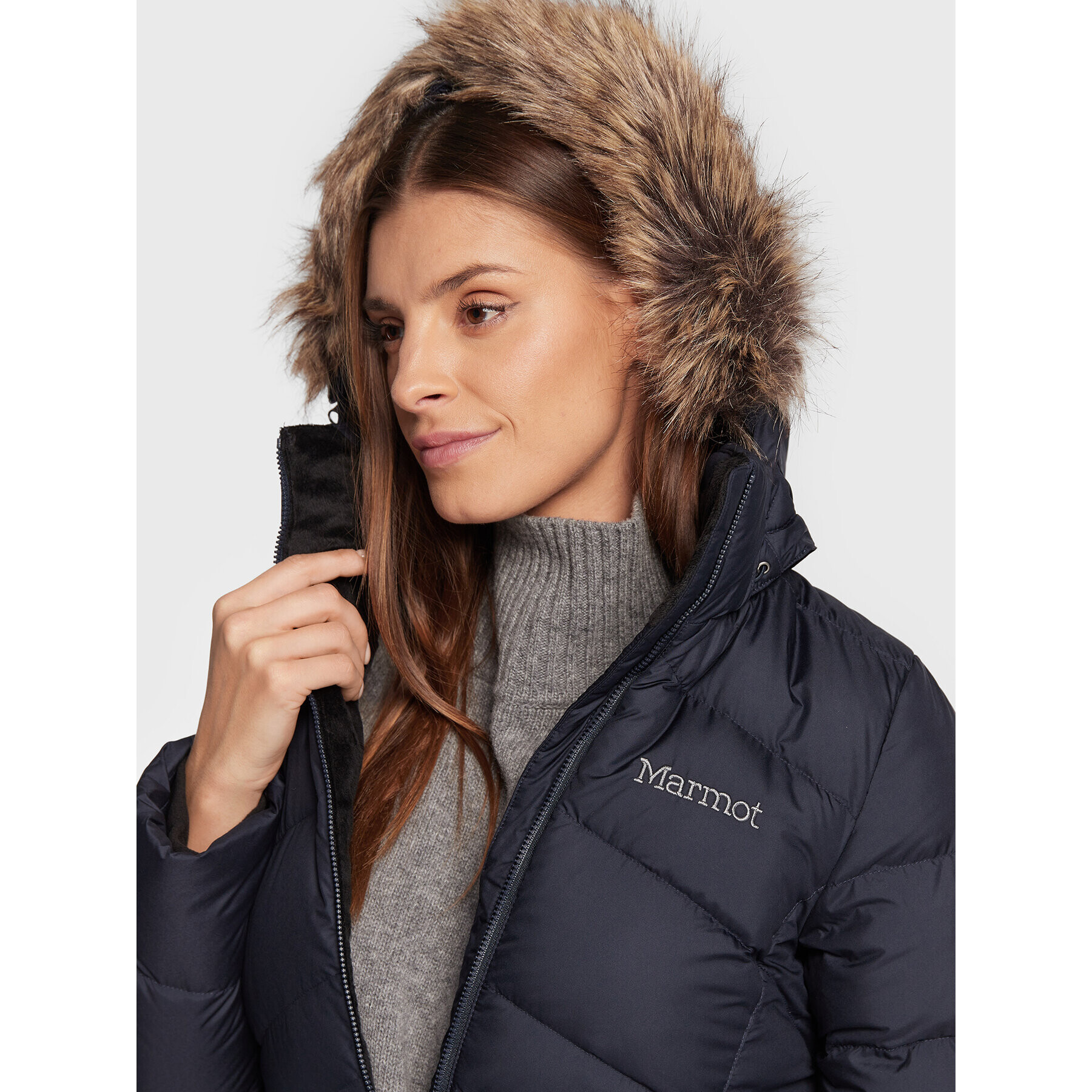 Marmot Пухено яке 78570 Тъмносин Regular Fit - Pepit.bg