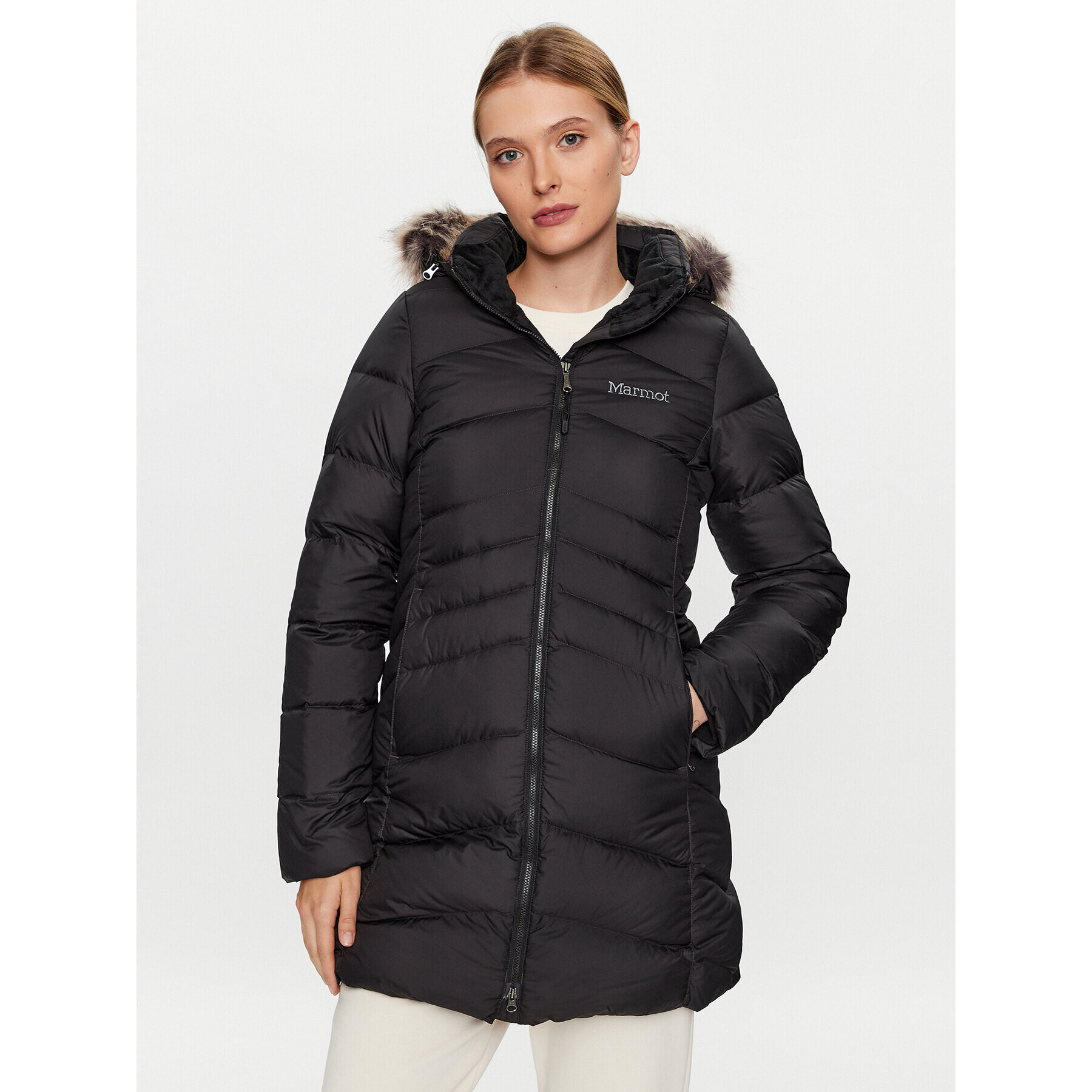 Marmot Пухено яке 78570 Черен Regular Fit - Pepit.bg