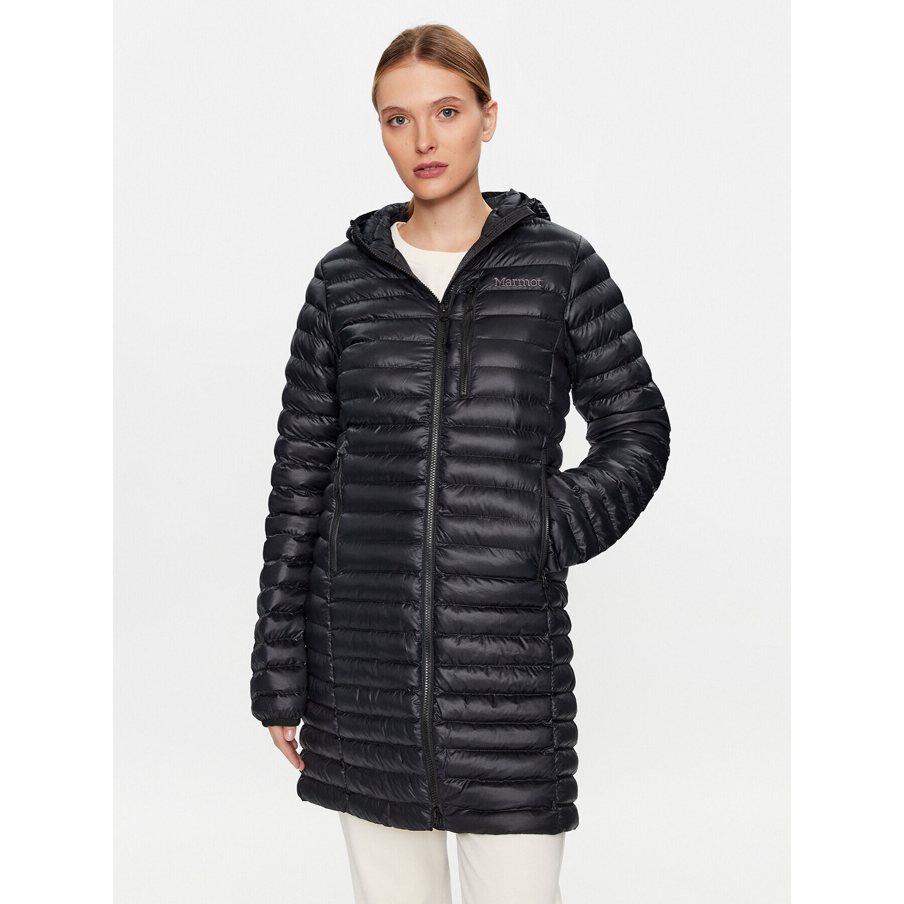 Marmot Пухено яке M13215 Черен Regular Fit - Pepit.bg
