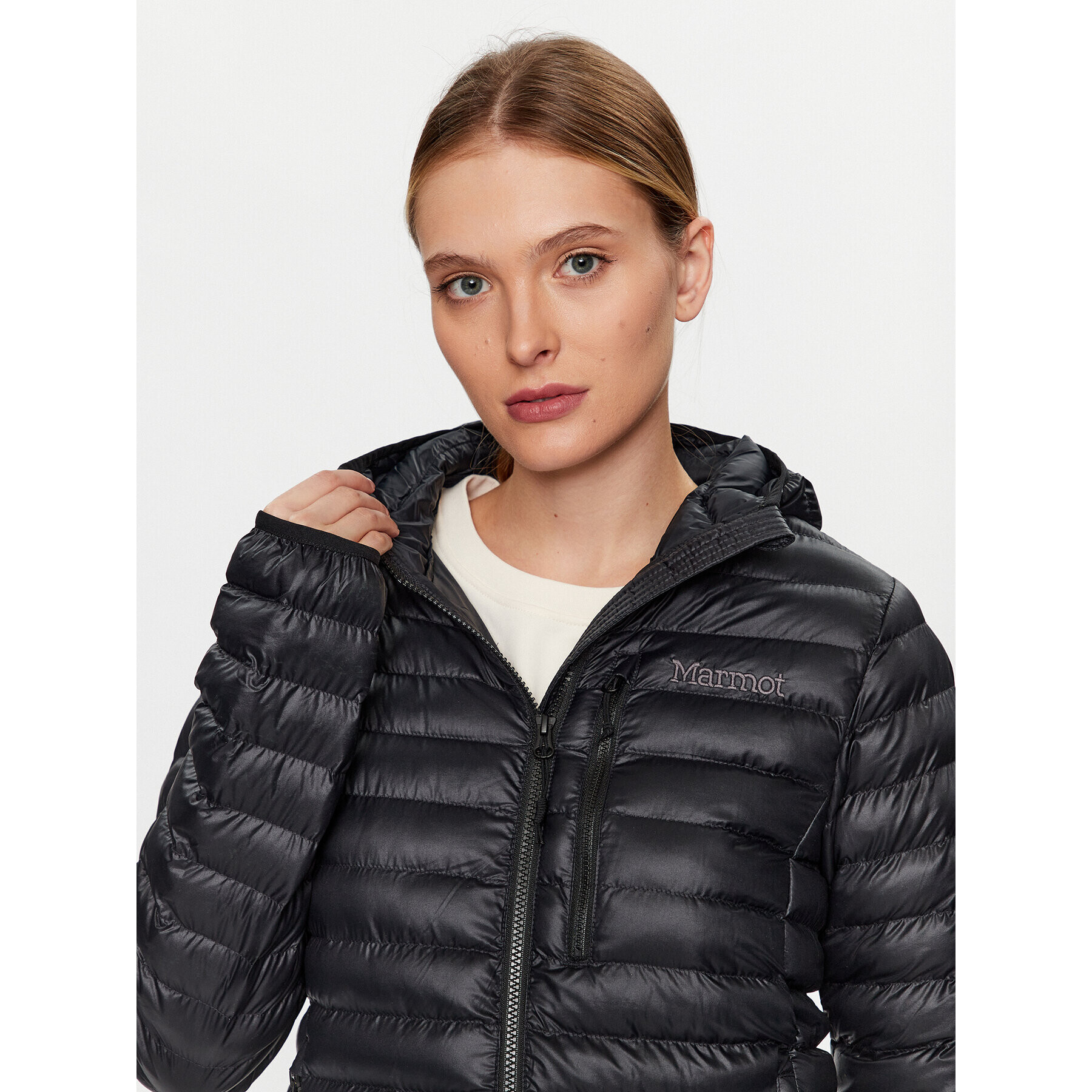 Marmot Пухено яке M13215 Черен Regular Fit - Pepit.bg