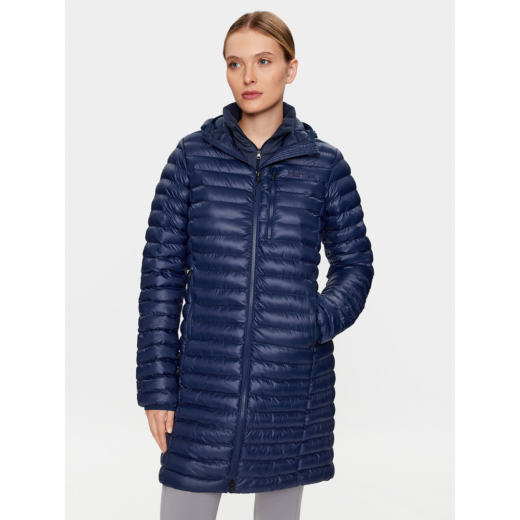 Marmot Пухено яке M13215 Тъмносин Regular Fit - Pepit.bg