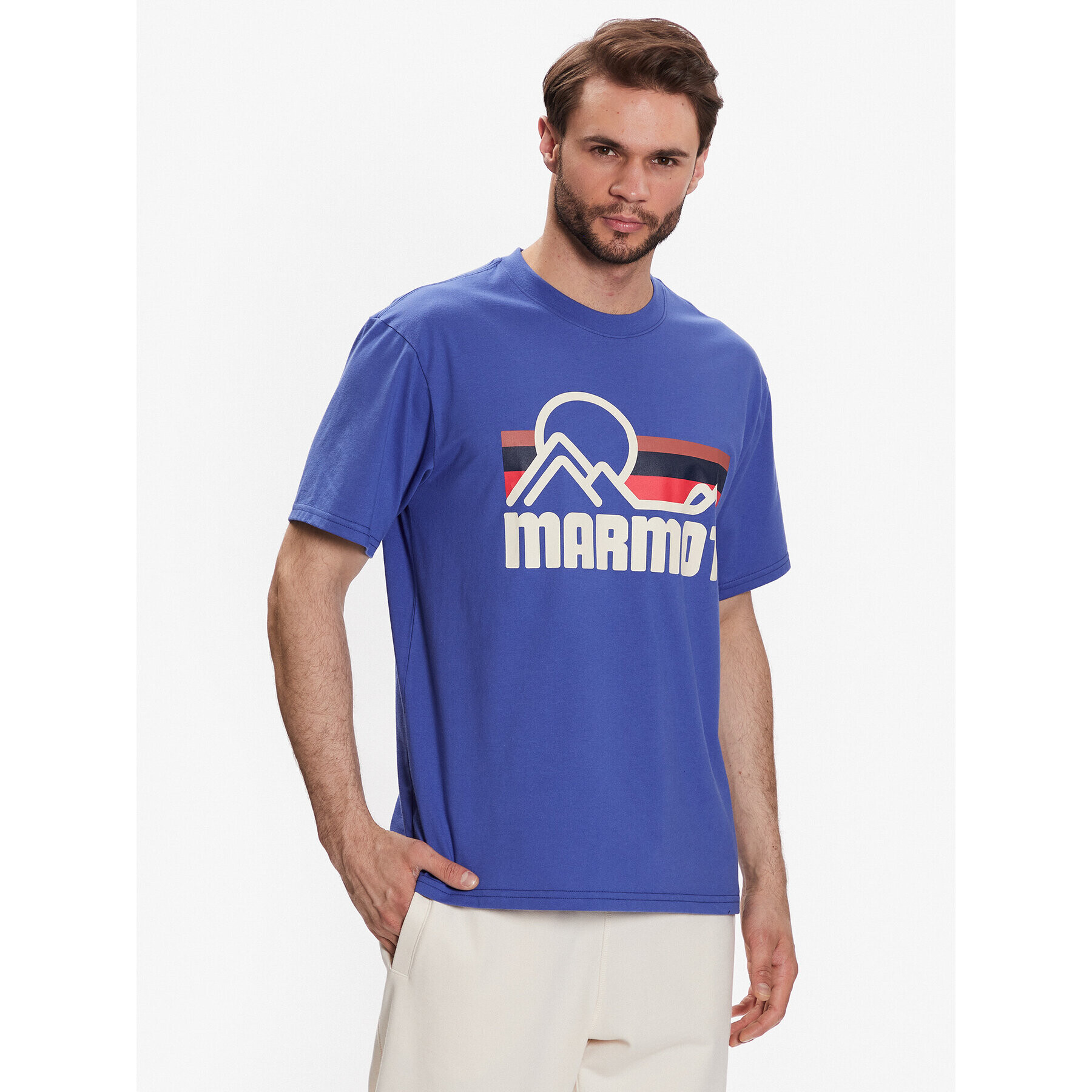 Marmot Тишърт Coastal Tee SS M14253 Син Regular Fit - Pepit.bg