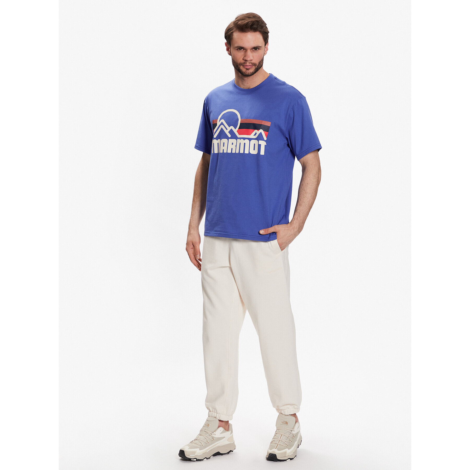 Marmot Тишърт Coastal Tee SS M14253 Син Regular Fit - Pepit.bg