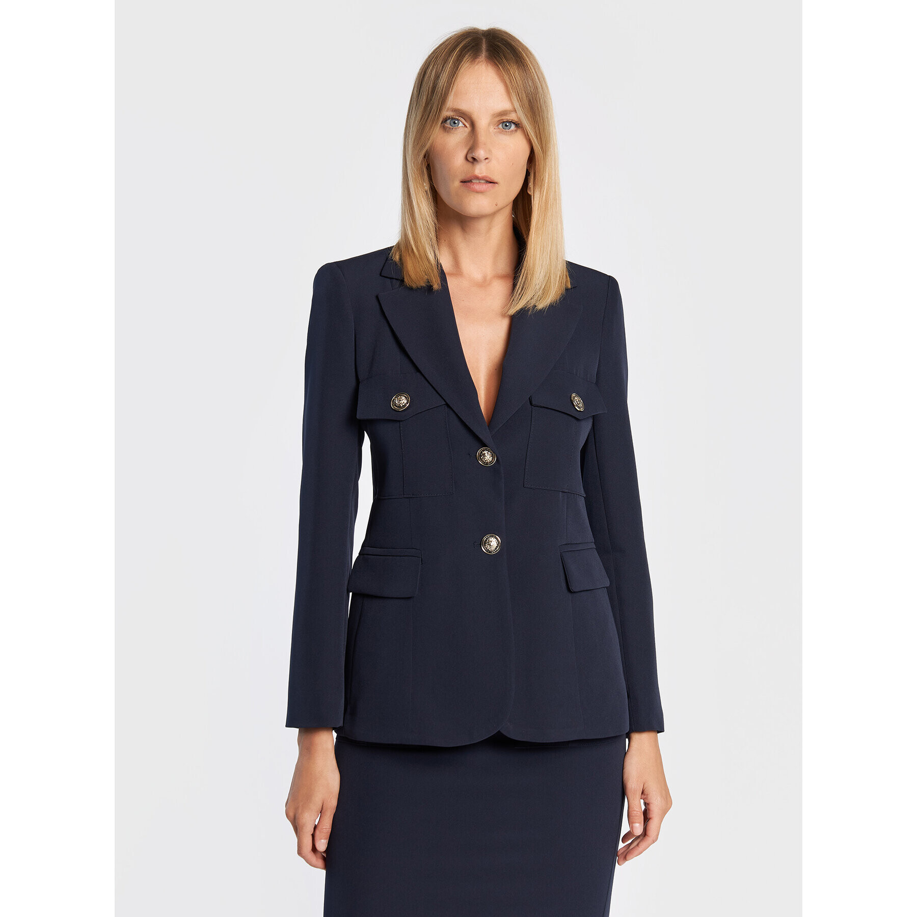 Maryley Сако 22IB101/41BL Тъмносин Regular Fit - Pepit.bg