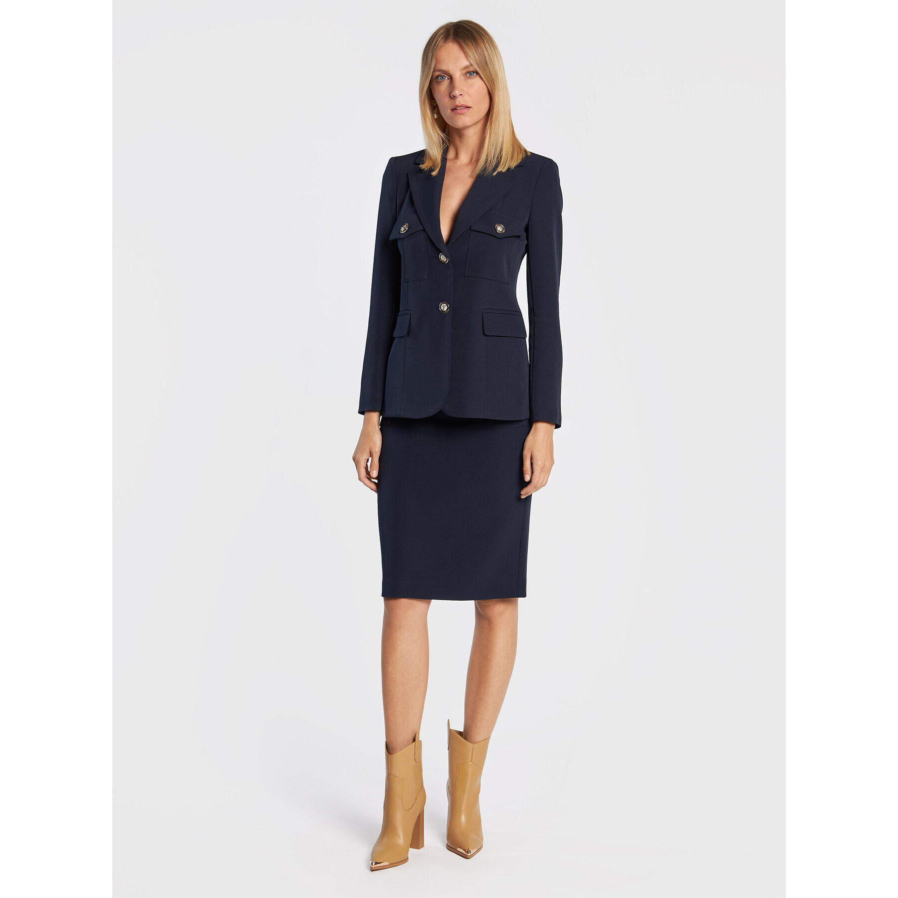 Maryley Сако 22IB101/41BL Тъмносин Regular Fit - Pepit.bg