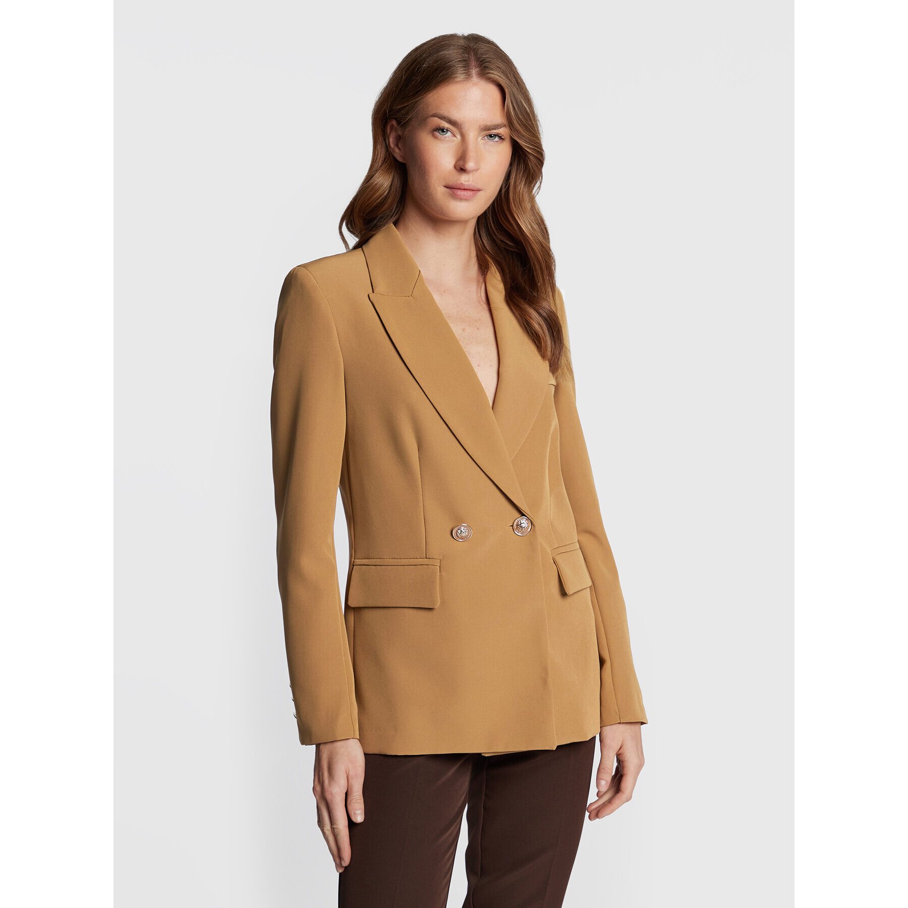 Maryley Блейзър 22IB104/41CA Бежов Slim Fit - Pepit.bg
